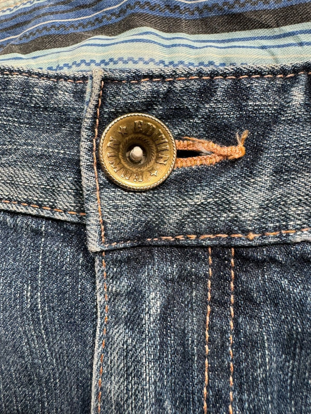 Edwin Vintage Edwin XV Exclusive Distressed Denim Jeans Size US 32 / EU 48 - 5 Thumbnail