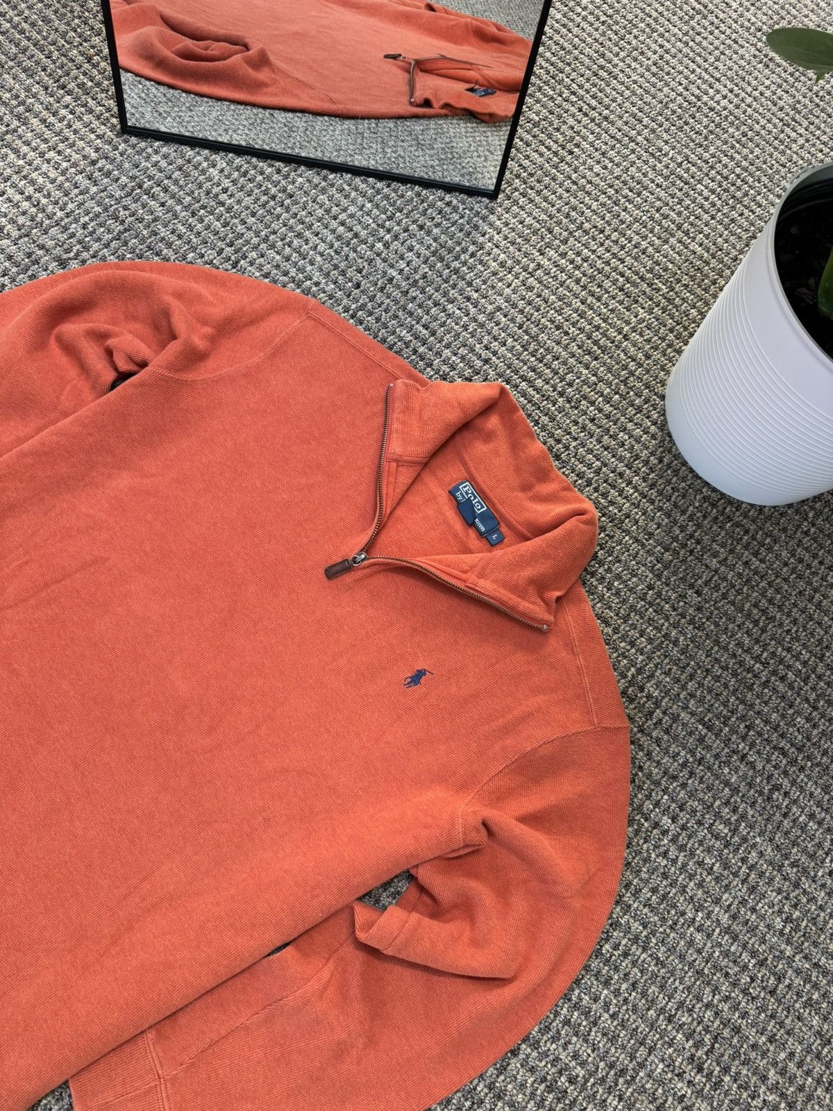 Other Men’s Vintage Sweater 1/3 Zip Polo Ralph Lauren Size US L / EU 52-54 / 3 - 6 Thumbnail