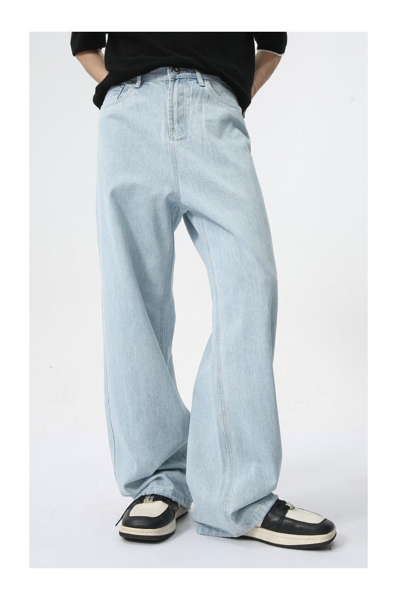 Japanese Brand × Jean Light-colored simple straight-leg loose casual jeans Size US 33 - 1 Thumbnail