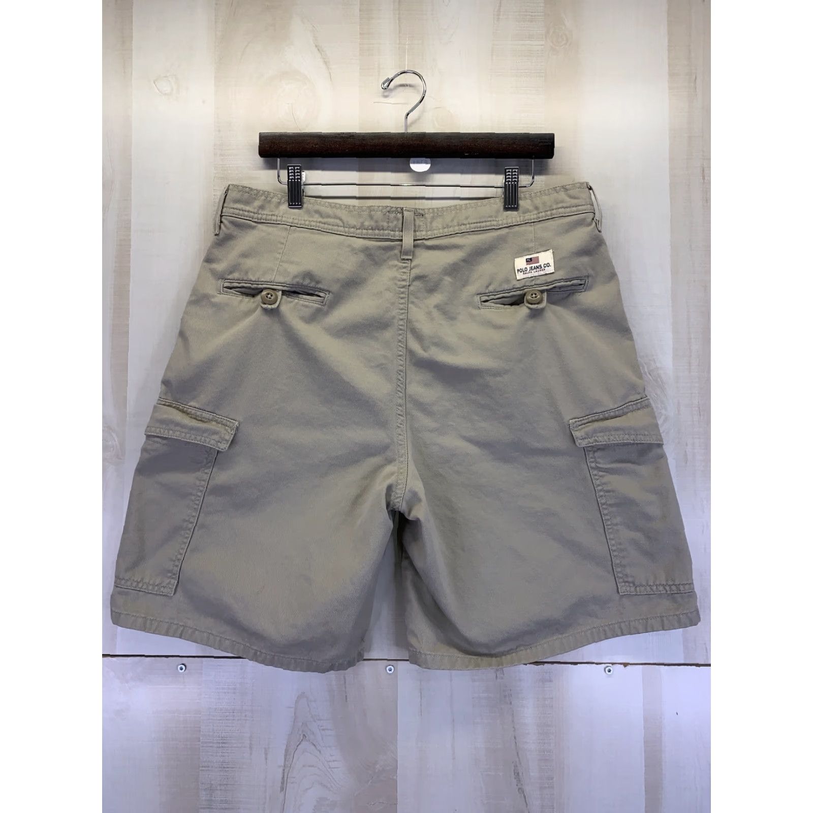 Polo Ralph Lauren VINTAGE Polo Ralph Lauren Mens Cargo Shorts Beige Cotton Khaki 36-38 81 Size US M / EU 48-50 / 2 - 4 Thumbnail