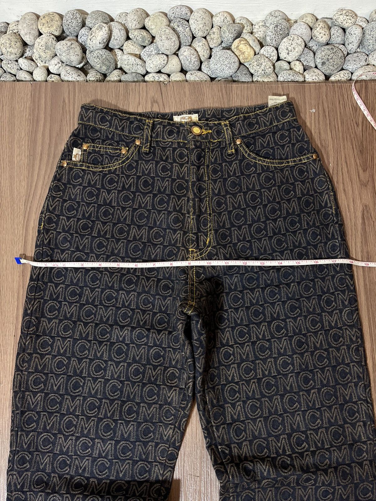 MCM MCM Legere Vintage Monogram Denim Size US 26 / EU 42 - 14 Thumbnail