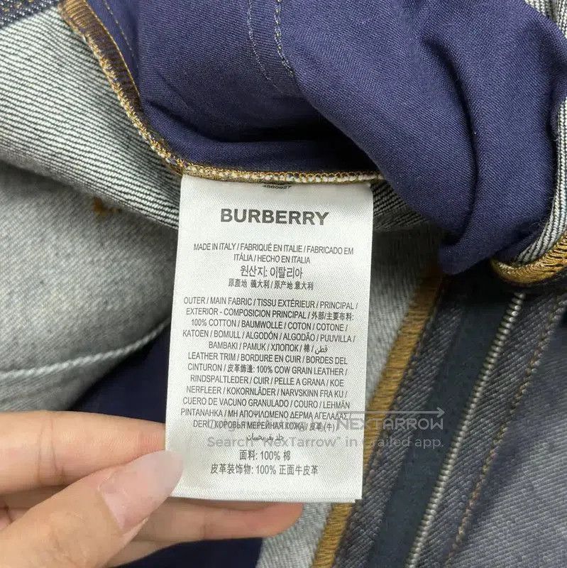 Burberry Burberry Deep Blue Cotton Women's Jeans. Size 23" - 6 Thumbnail