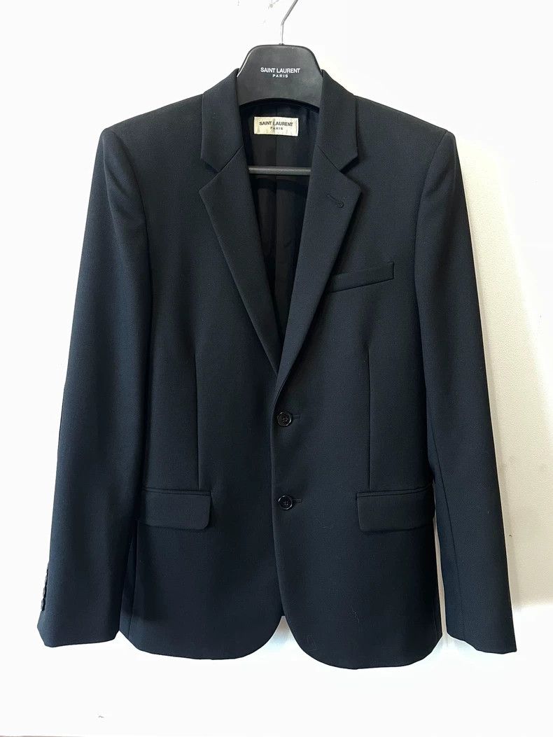 Saint Laurent Paris Saint Laurent Black Two-Piece Suit Jacket Size US M / EU 48-50 / 2 - 1 Thumbnail