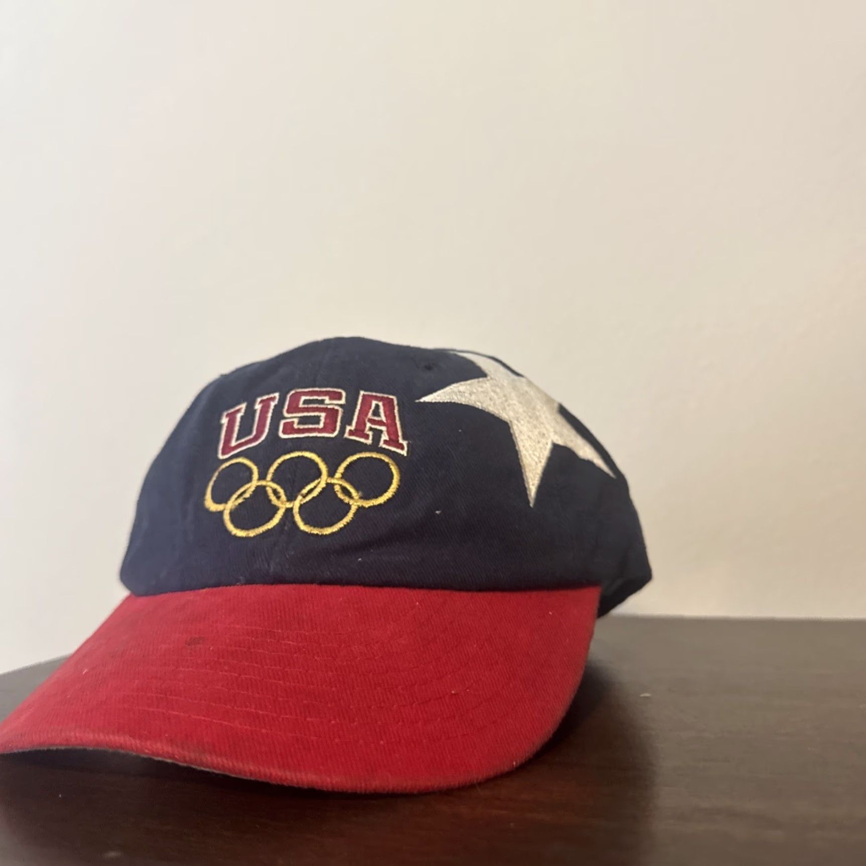 Champion VINTAGE Champion USA Olympics 90s Atlanta Snapback Hat Cap Men One Size Blue USA Snapback Cap Mens Size ONE SIZE - 3 Thumbnail
