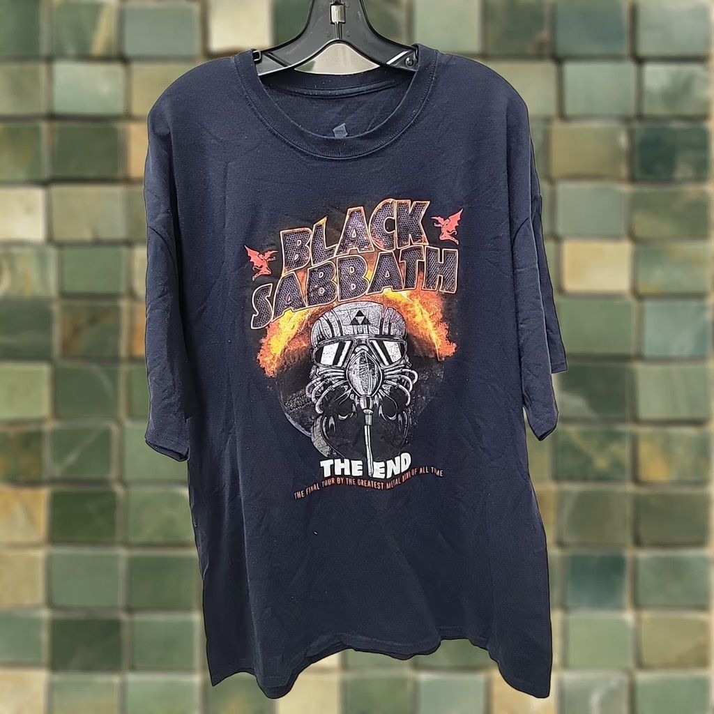 Hanes VINTAGE Black Sabbath The End Final Shows Ever Tour Double Sided Graphic T-Shirt 2XL Blue Mens T-Shirt Graphic Print Double-Sided Band 90s/Concert Size US XXL / EU 58 / 5 - 1 Thumbnail