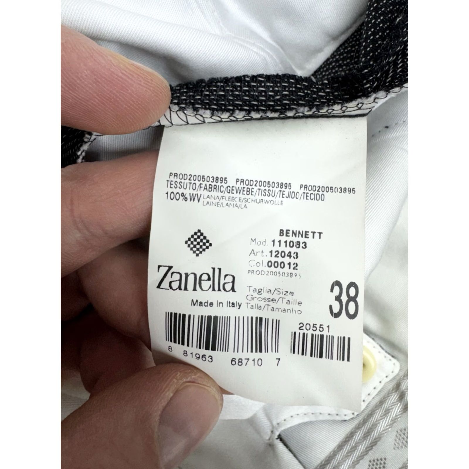 Zanella Zanella Bennett Dress Pants Mens 38x33 Gray Wool Pleated Cuffed Italy Formal Size US 38 / EU 54 - 4 Thumbnail