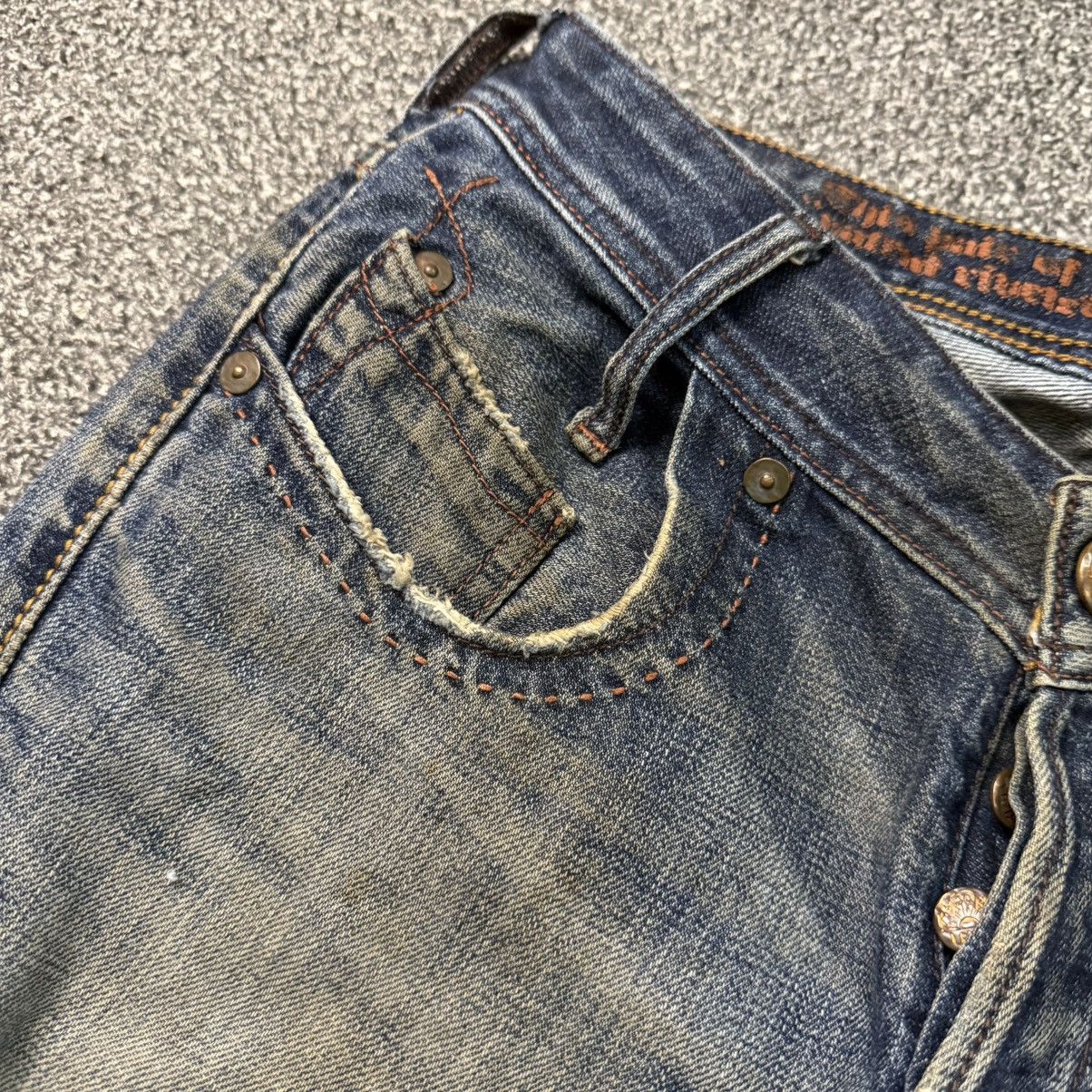 Beauty Beast Distressed Levis Cooper Thrashed Dirty Pants Size 29" - 12 Thumbnail