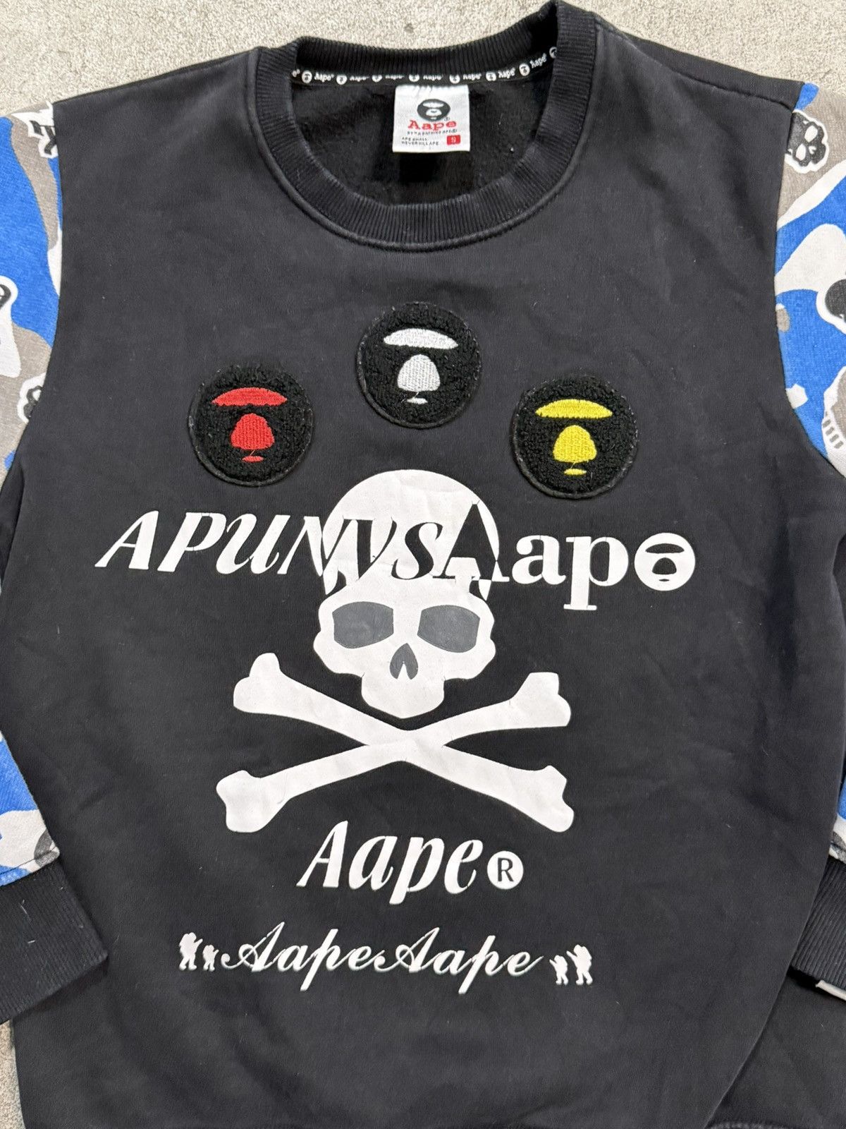 Aape AAPE Skull Camo Crewneck Sweatshirt Size US S / EU 44-46 / 1 - 3 Thumbnail