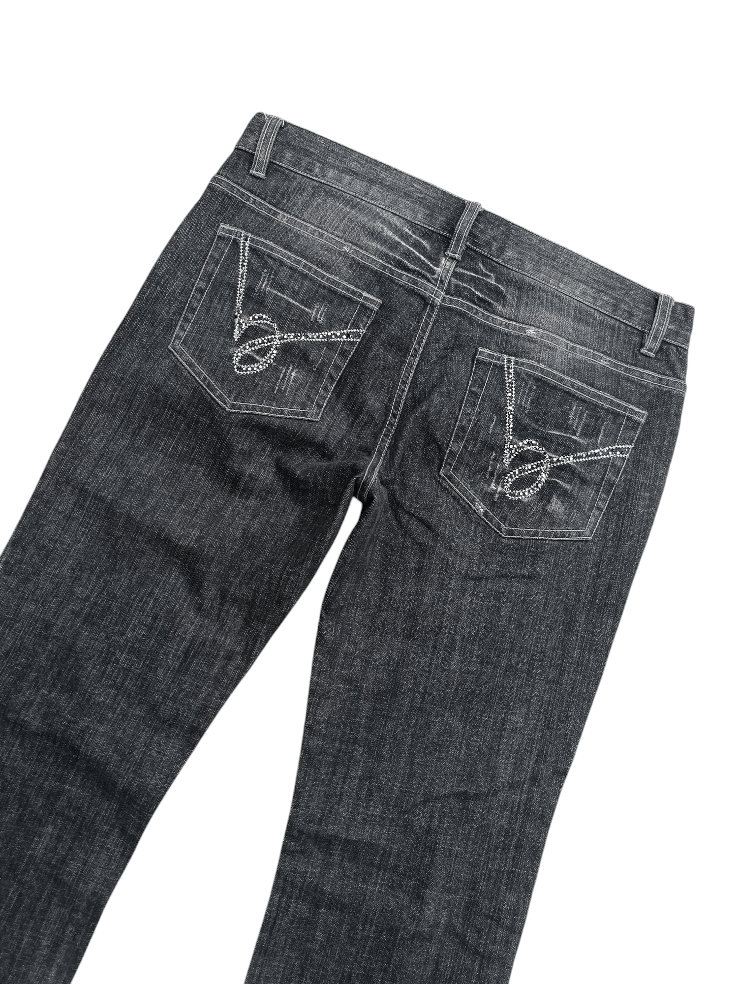 Japanese Brand Flare Low Rise Boot Cut Bebe Jeans Size US 32 / EU 48 - 6 Thumbnail