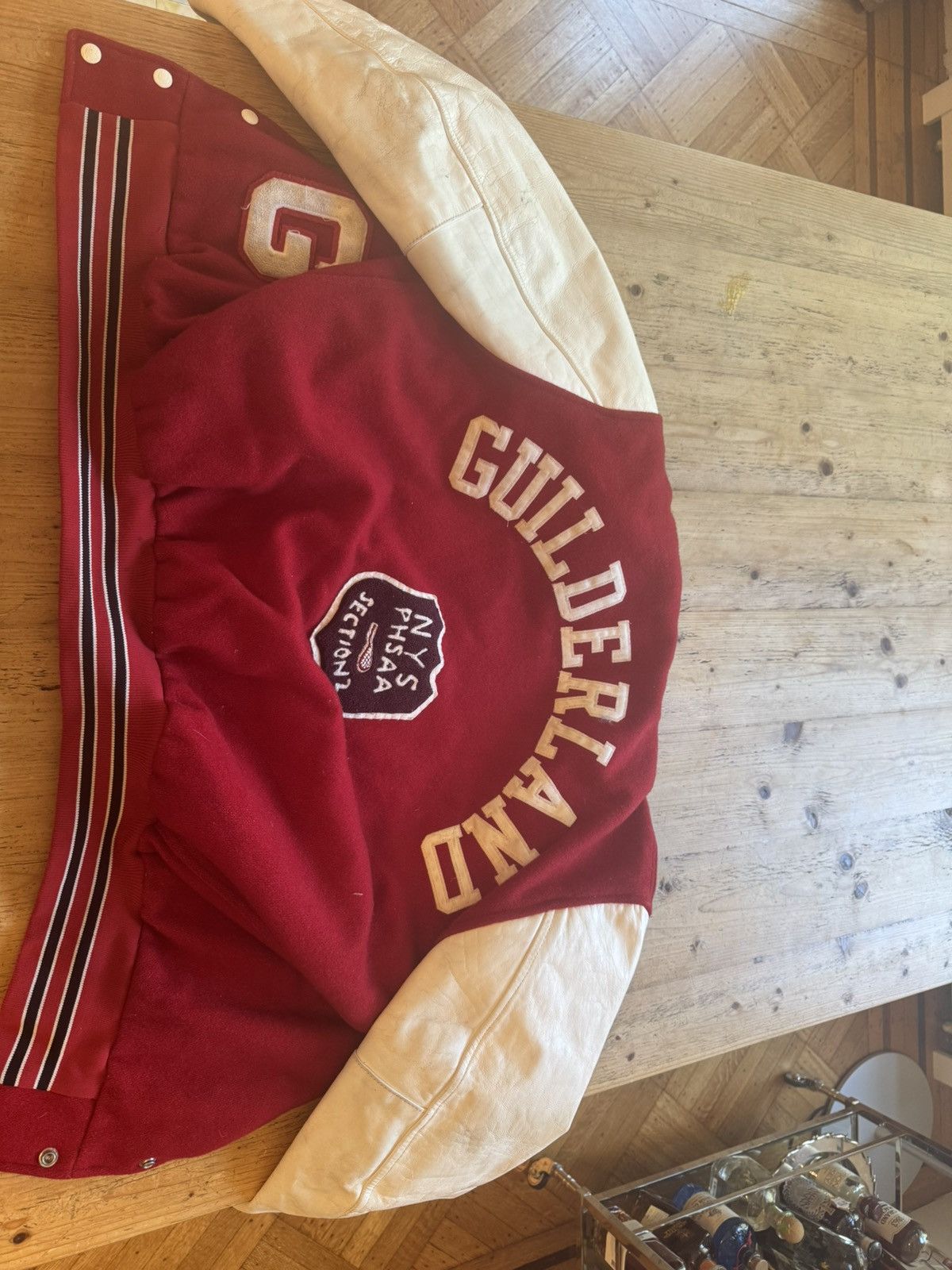 Other Vintage Guilderland Varsity Jacket – USA Made Wool & Leather Size US L / EU 52-54 / 3 - 7 Thumbnail