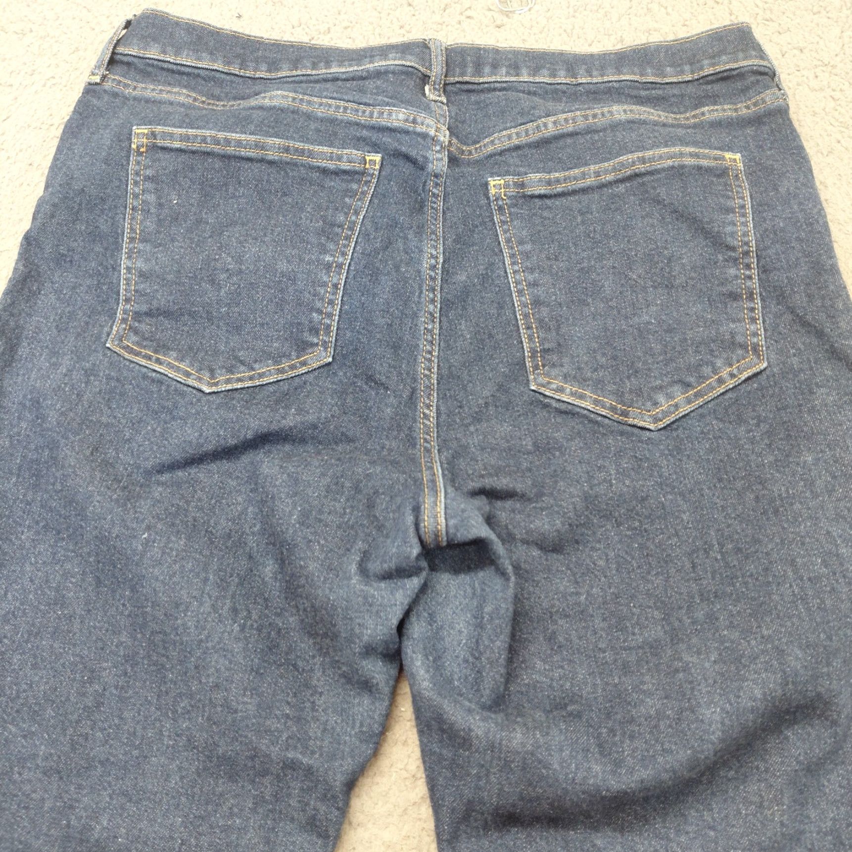 Gap Gap Jeans Women’s 33/16R Blue Denim Stretch Slim Rise Cropped 5-Pocket Denim Jeans Slim Fit Vintage Style 1969 Gap 1969 Womens Size 16R Blue Size 38" / US 16 / IT 52 - 4 Thumbnail