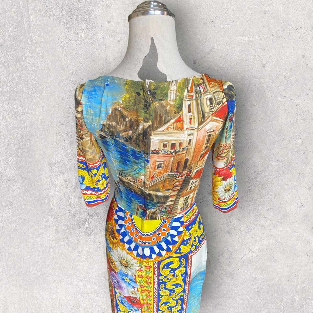 Dolce & Gabbana SS16 Runway Sorento Sequin Silk Dress Size XS / US 0-2 / IT 36-38 - 8 Thumbnail