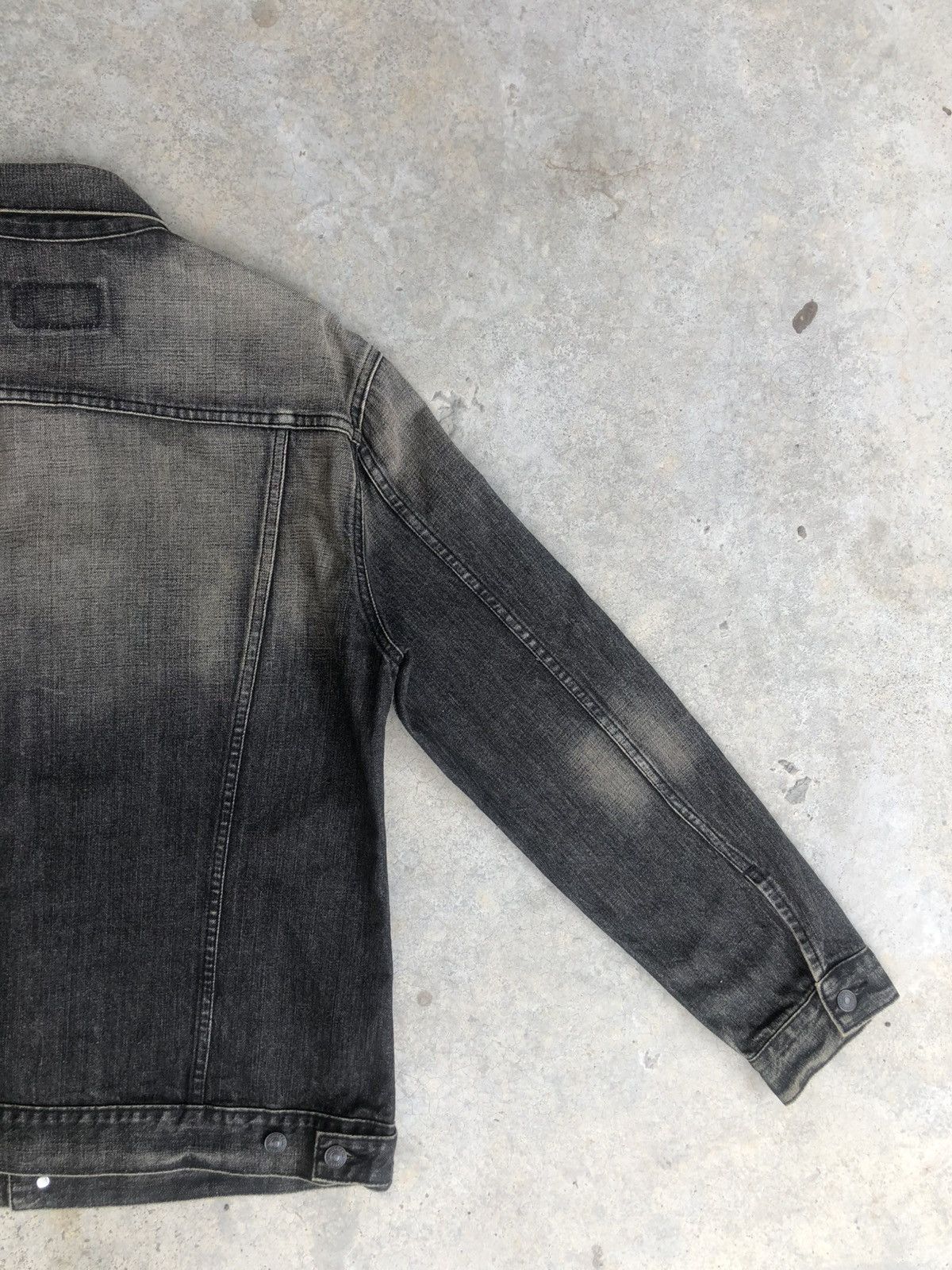 Levi's Y2k Levi’s Denim Jacket Mud Wash Distressed Size US L / EU 52-54 / 3 - 13 Thumbnail