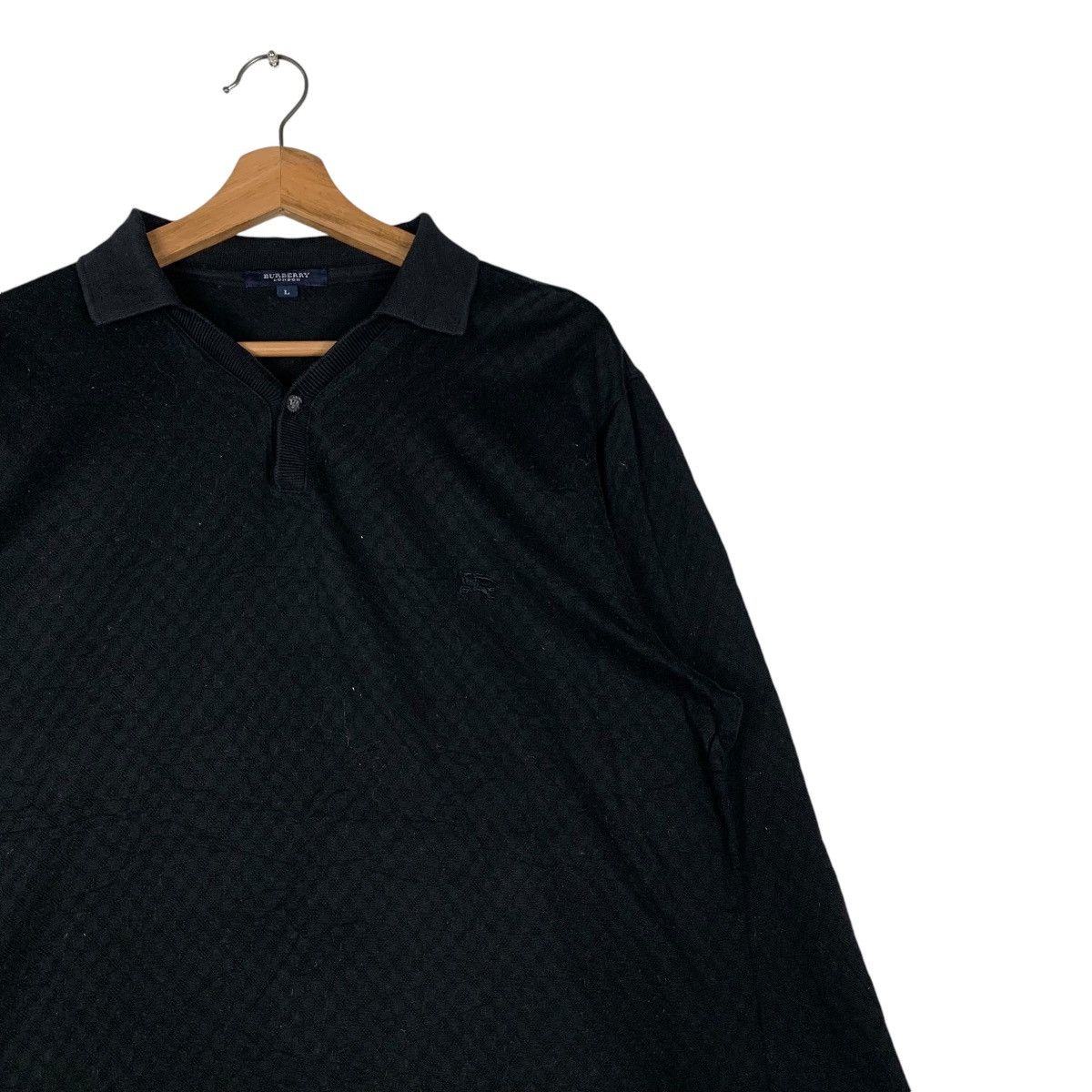 Burberry BURBERRY LONDON Embroidery Logo Long Sleeve Polos #1385-C63 Size US L / EU 52-54 / 3 - 5 Thumbnail