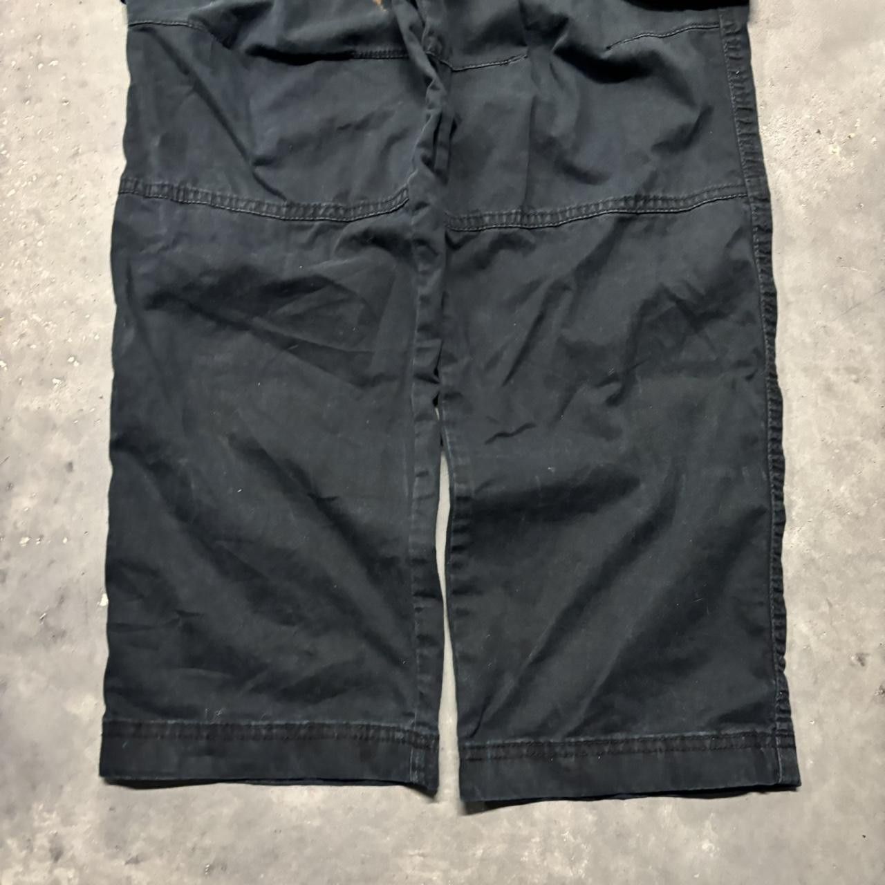 Japanese Brand × Vintage Crazy Vintage Y2K/2000s Grunge Black Streetwear Essential Cargo Pants! Size US 30 / EU 46 - 6 Thumbnail