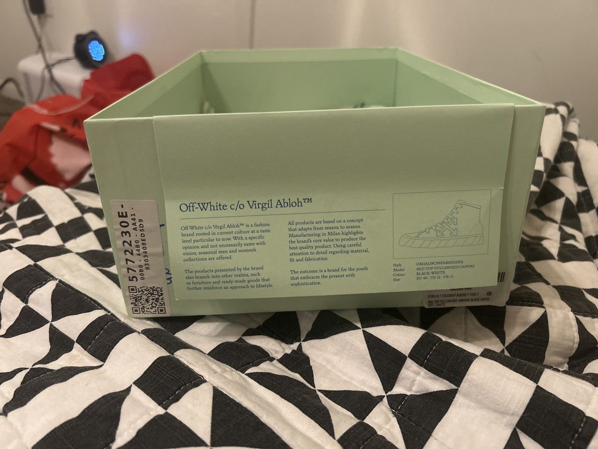Off-White Off white vulc mid-top Size US 11.5 / EU 44-45 - 8 Thumbnail