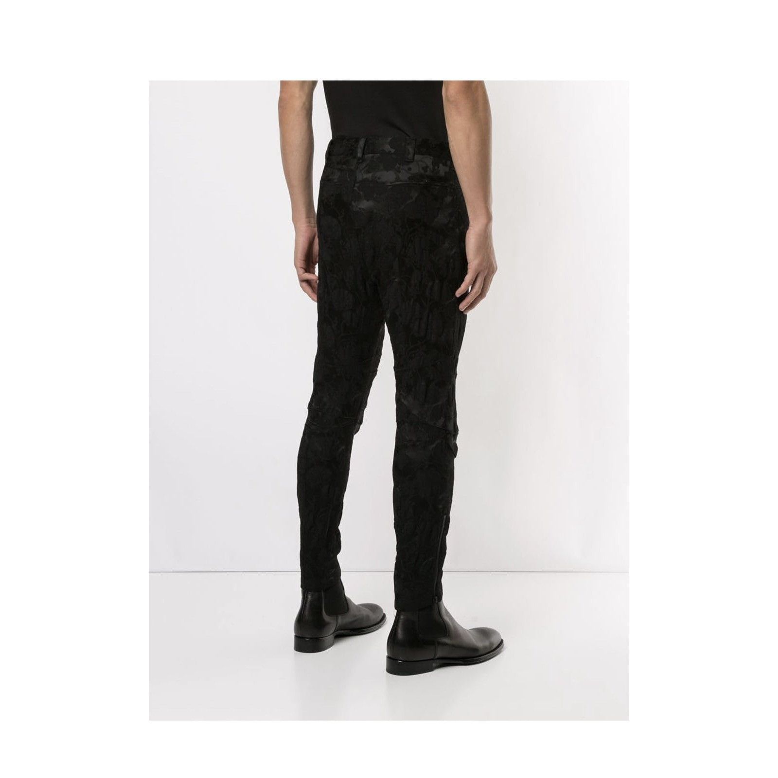 Ann Demeulemeester Ann Demeulemeester Floral Jacquard Skinny Trousers Size US 32 / EU 48 - 3 Thumbnail