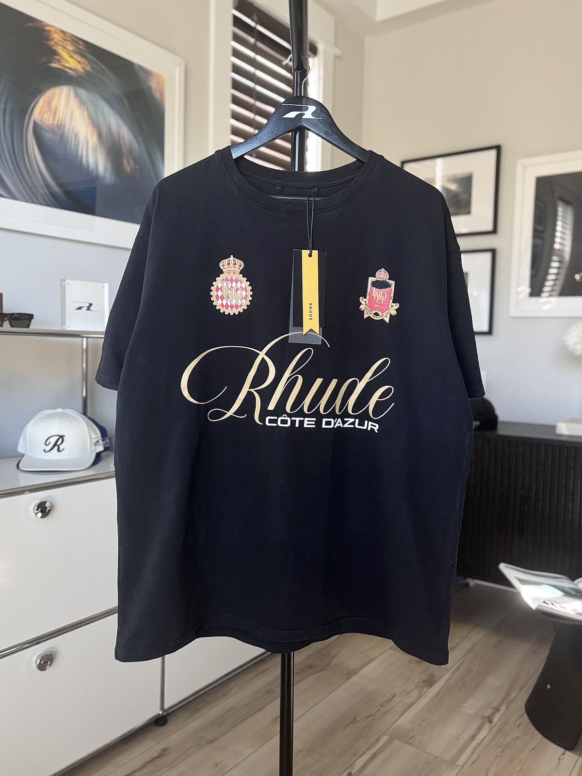 Rhude RHUDE | F1 RACING SPONSOR GRAPHIC LOGO TEE | Grailed