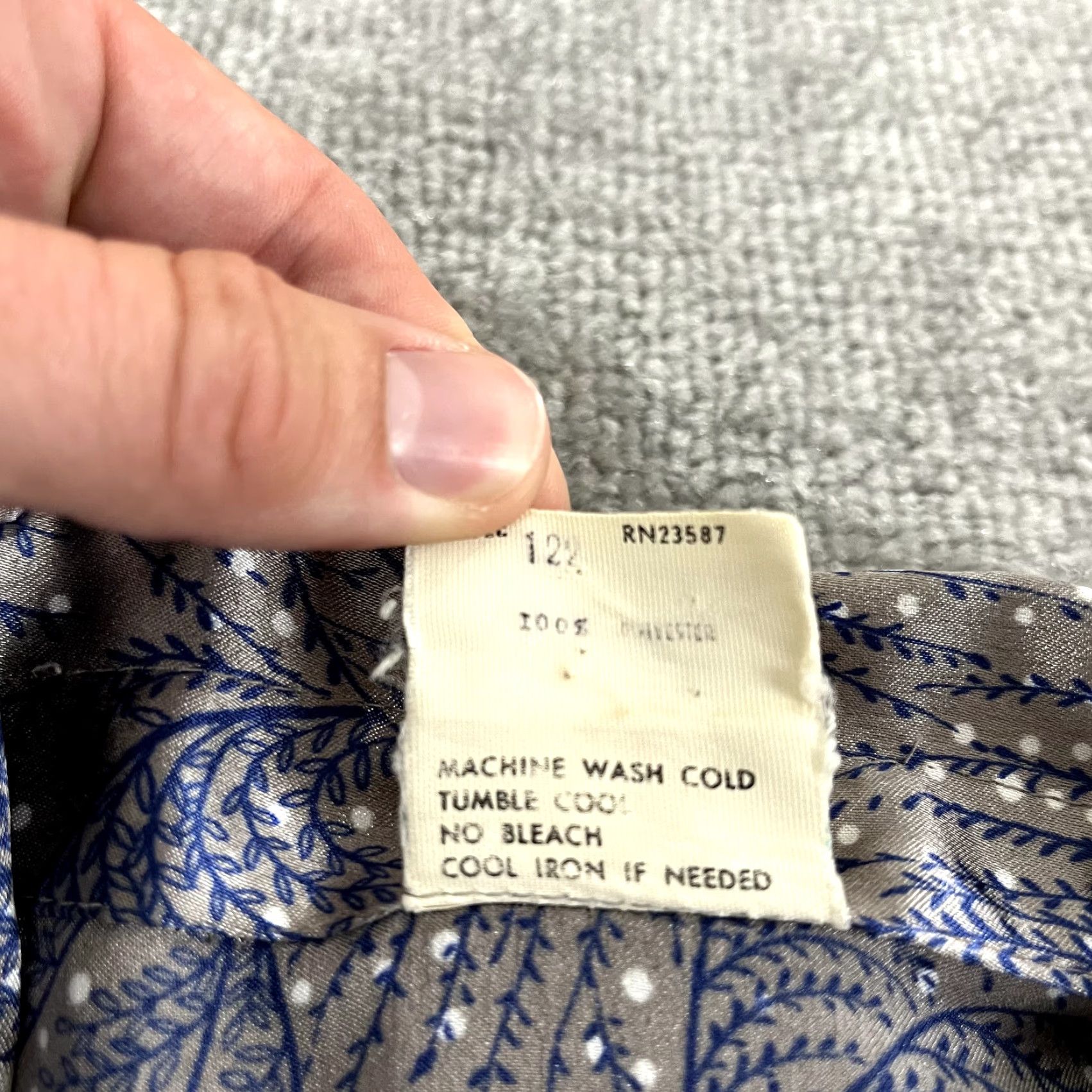 Vintage VINTAGE HOLO HOLO Shirt Mens Extra Large Blue Silver Abstract Floral Hawaiian Button Up Size US XL / EU 56 / 4 - 3 Thumbnail