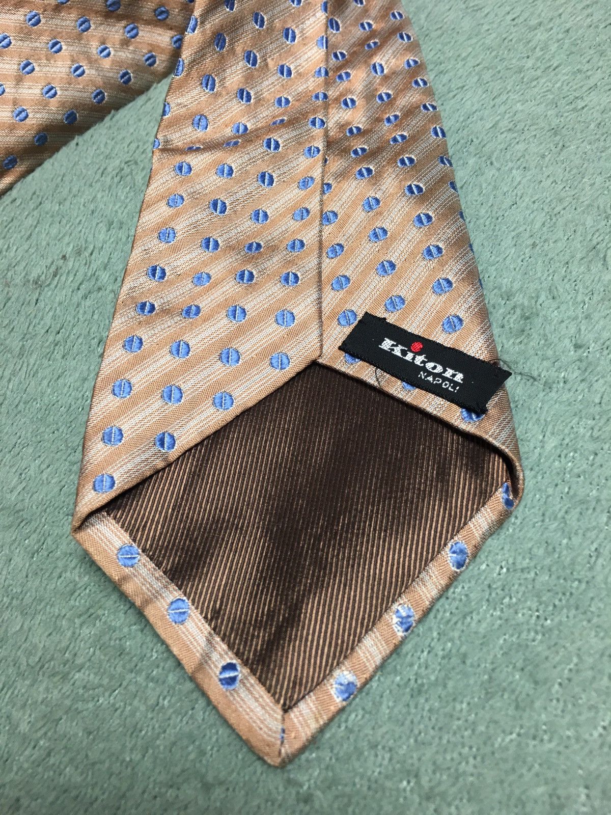 Kiton KITON Elegant Polka Dots Italy Silk Mens Tie Size ONE SIZE - 2 Thumbnail