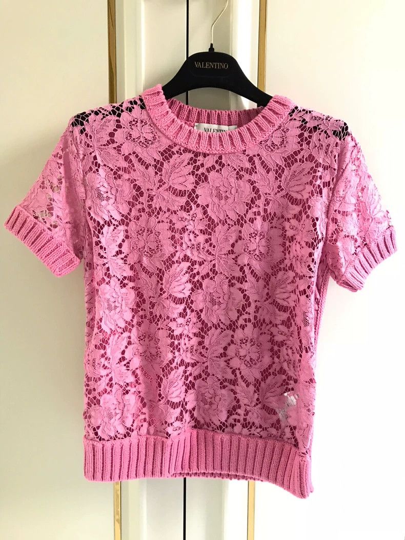 Valentino Valentino Pink lace set Size S / US 4 / IT 40 - 4 Thumbnail