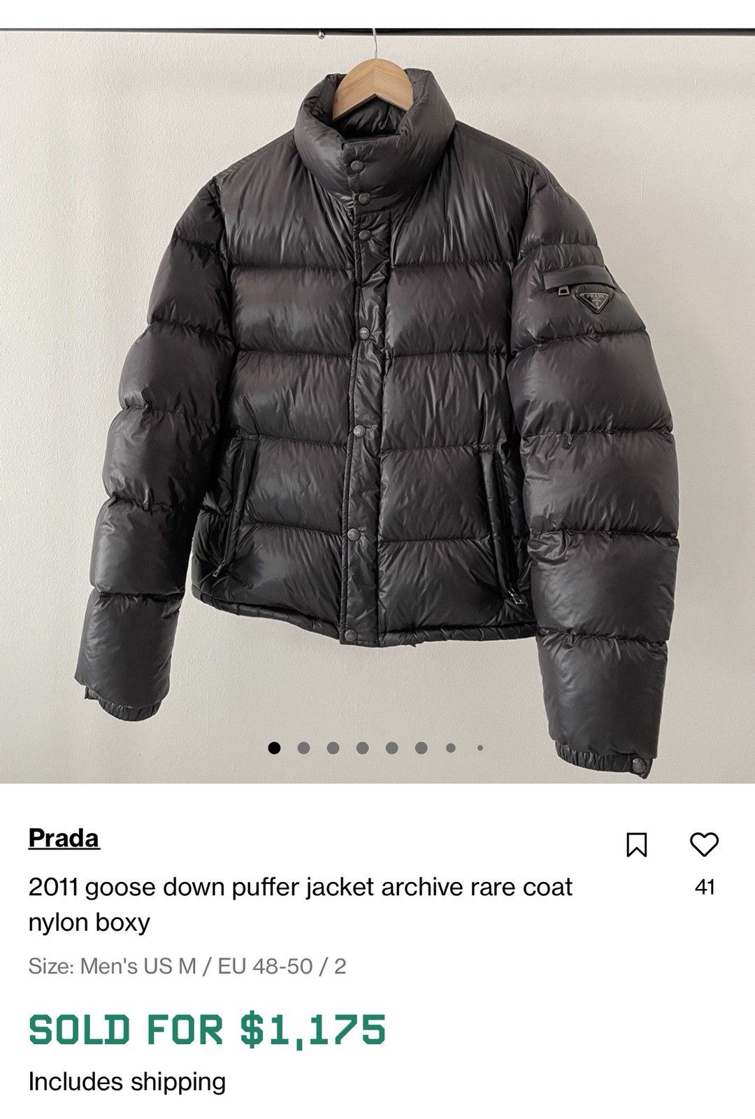 PRADA / 2011年/archive/ダウンジャケット/40/ポリエステル/BLK/28D061 2011 PRADA down puffer jacket archive nylon boxy