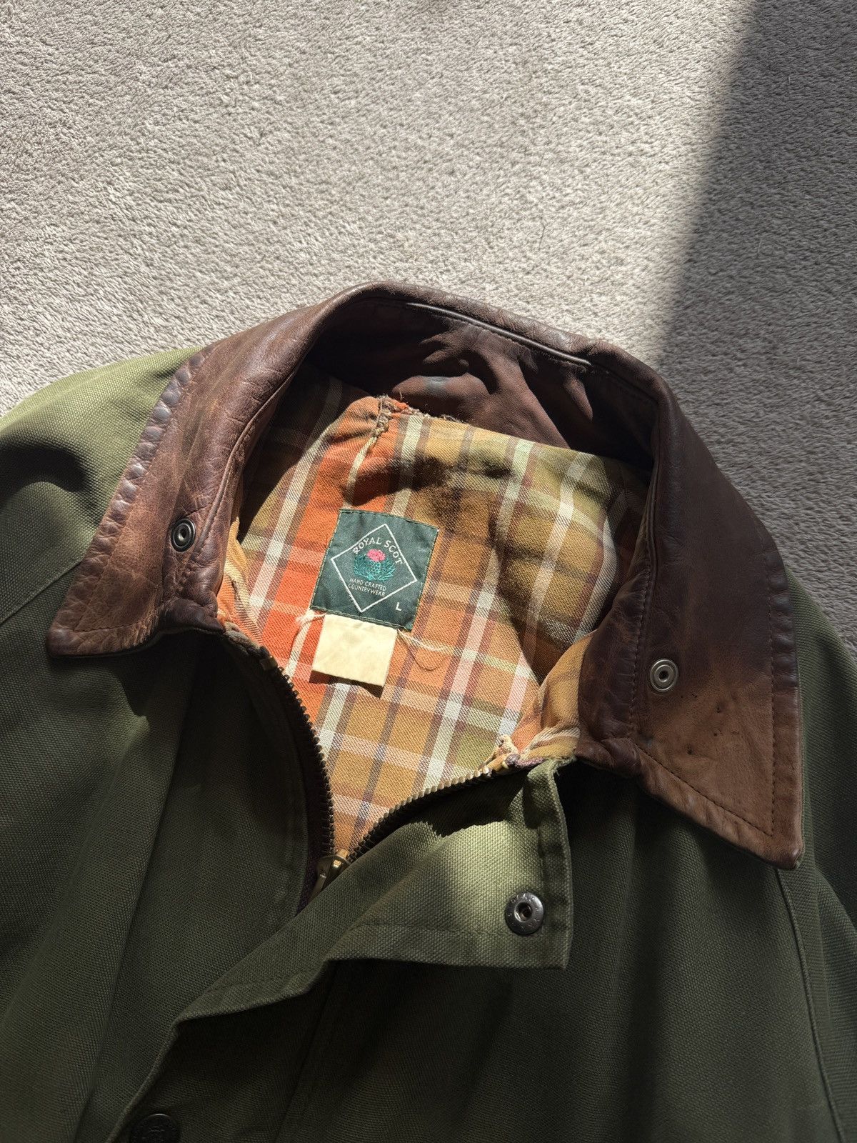 Barbour Vintage Royal Scott Coat Jacket fishing hunting farm british Size US L / EU 52-54 / 3 - 6 Thumbnail