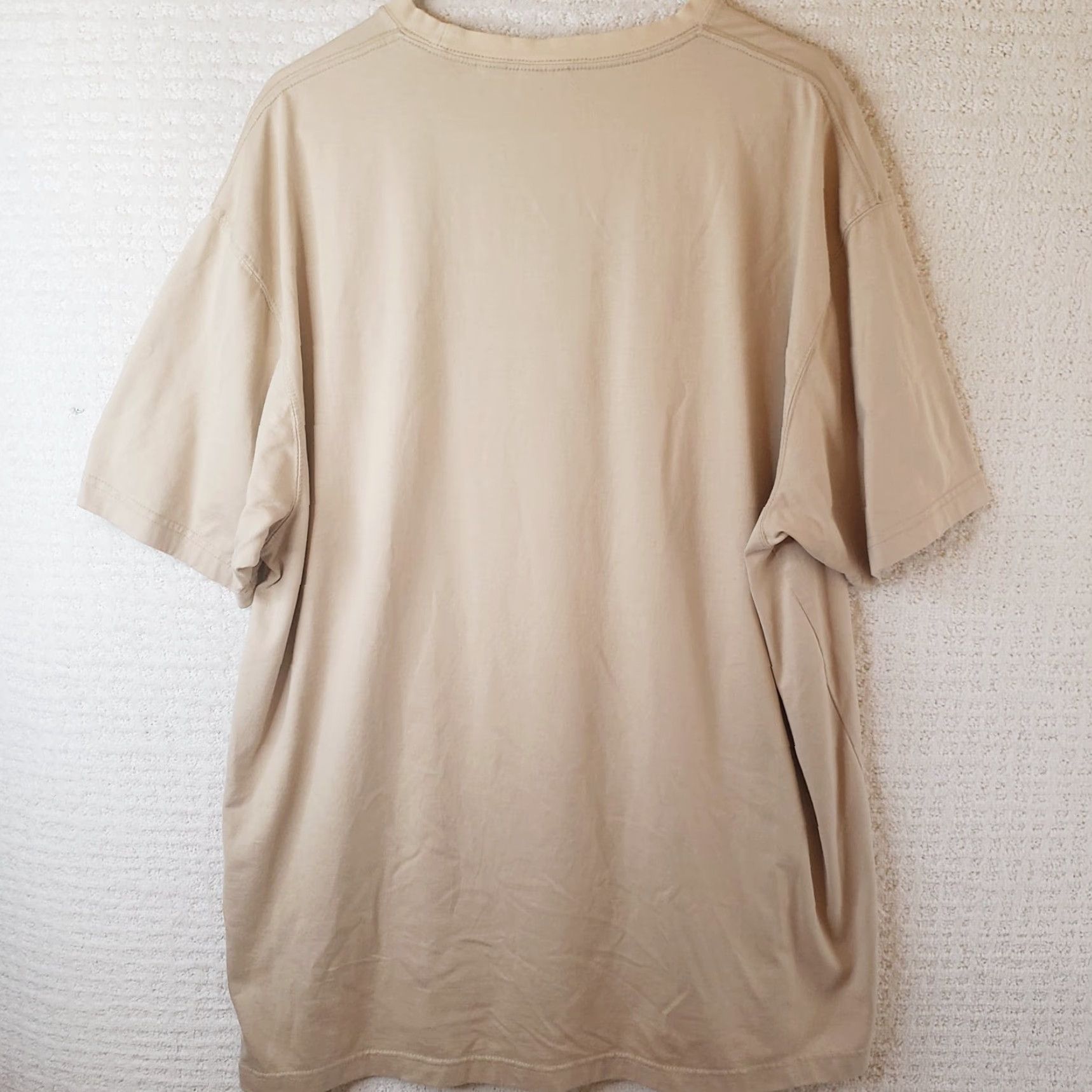 Jos. A. Bank Jos. A. Bank Shirt XL Beige Crewneck Short Sleeve Linen? No, Cotton Blend Tee Shirt Men Classic Designer Summer Casual Workwear Size US XL / EU 56 / 4 - 5 Thumbnail