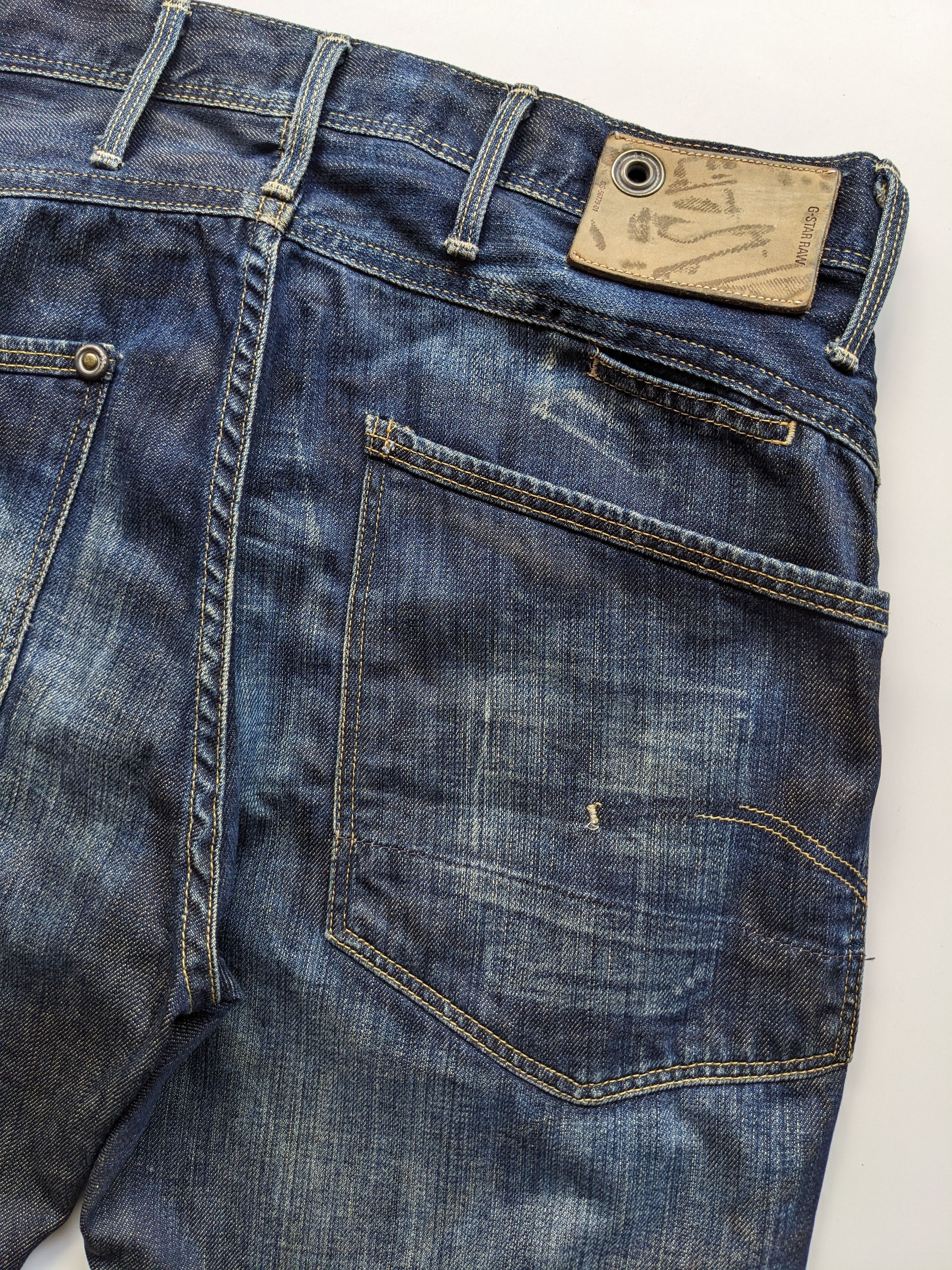 G-Star × If Six Was Nine G Star Raw 3301 twisted leg indigo denim Size US 31 - 6 Thumbnail