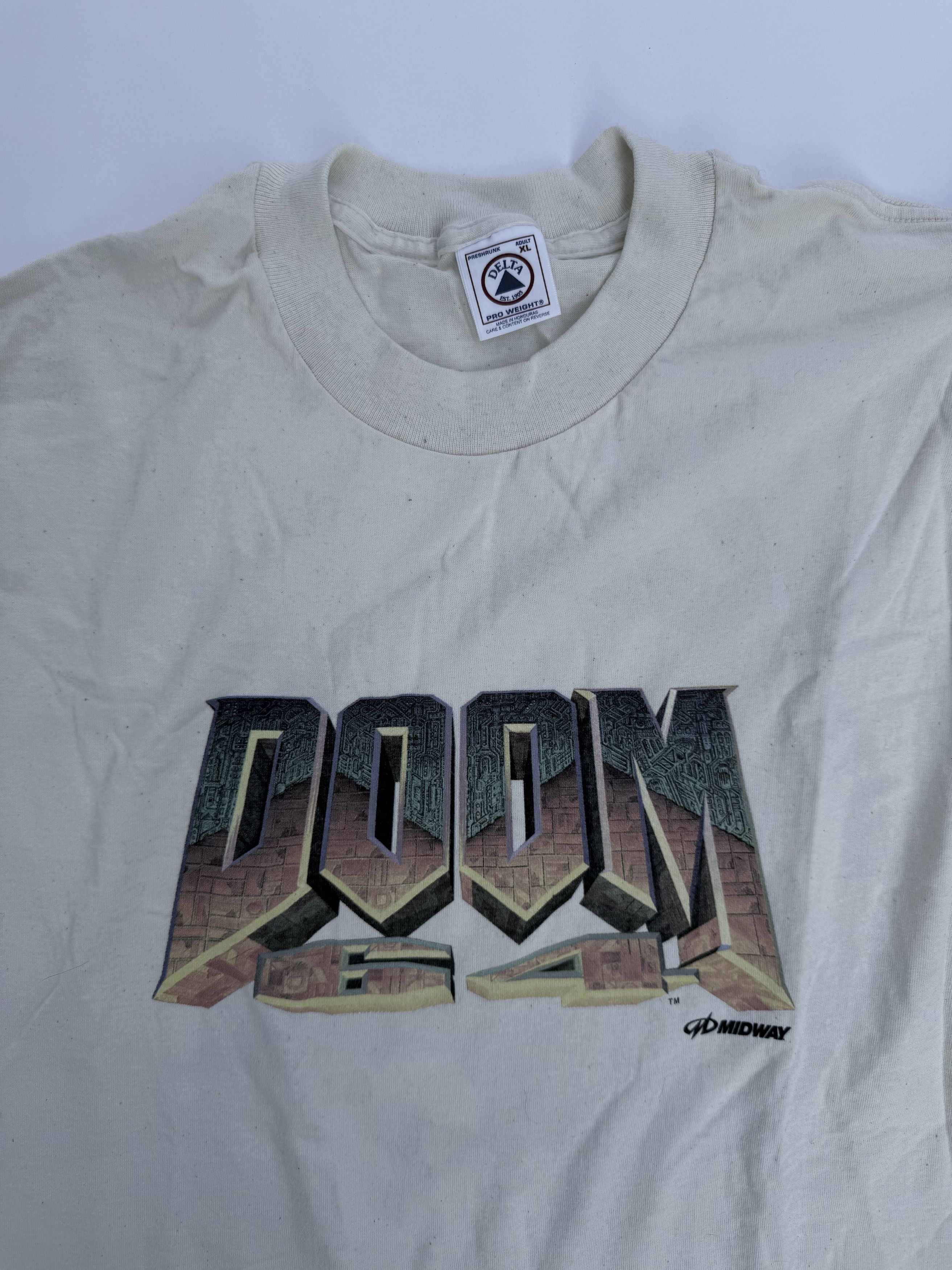 Vintage Vintage Doom N64 'Hell' T-Shirt Size US XL / EU 56 / 4 - 4 Thumbnail