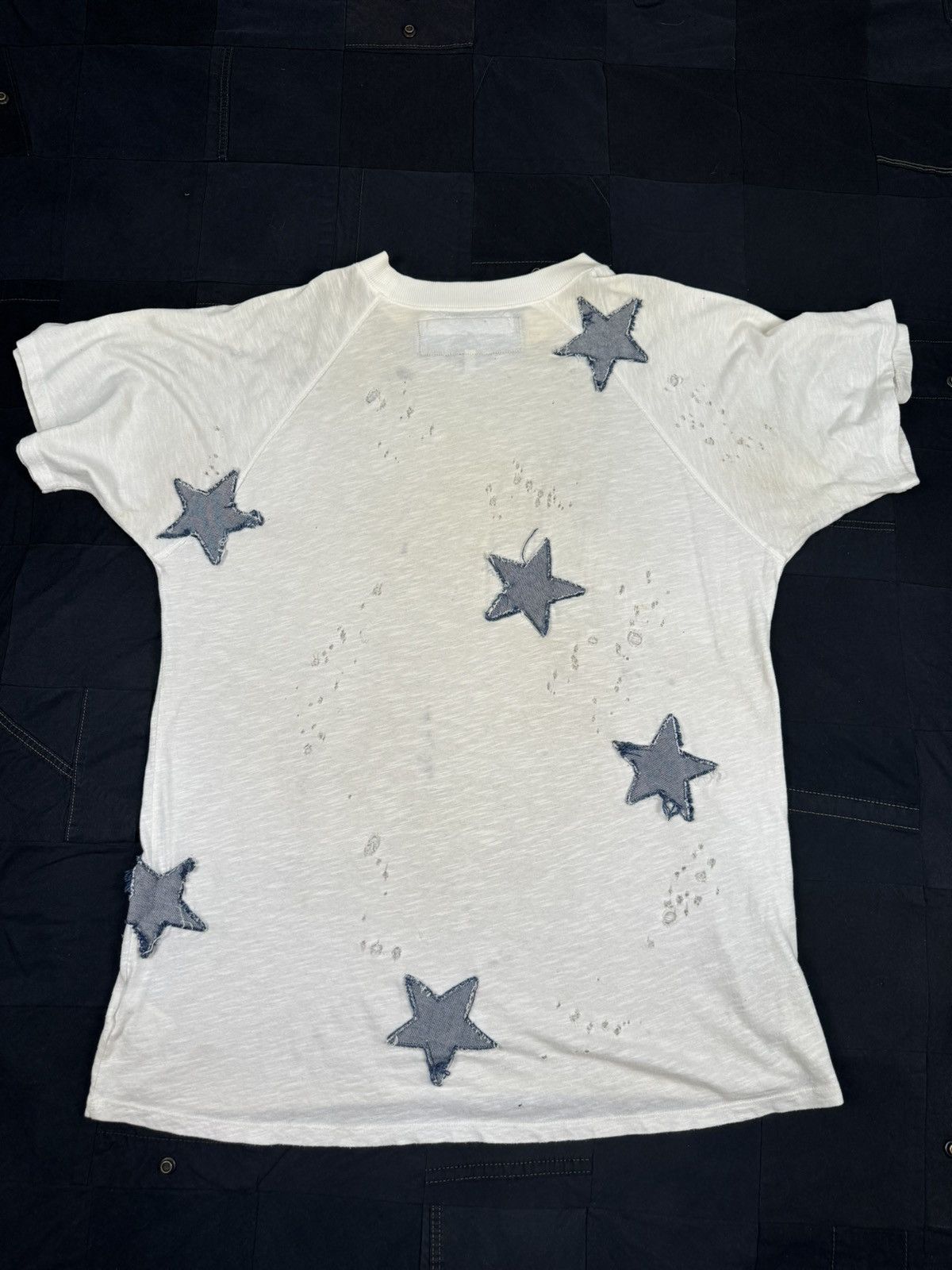 The Squad Distressed Denim Star Tee Size US M / EU 48-50 / 2 - 5 Thumbnail