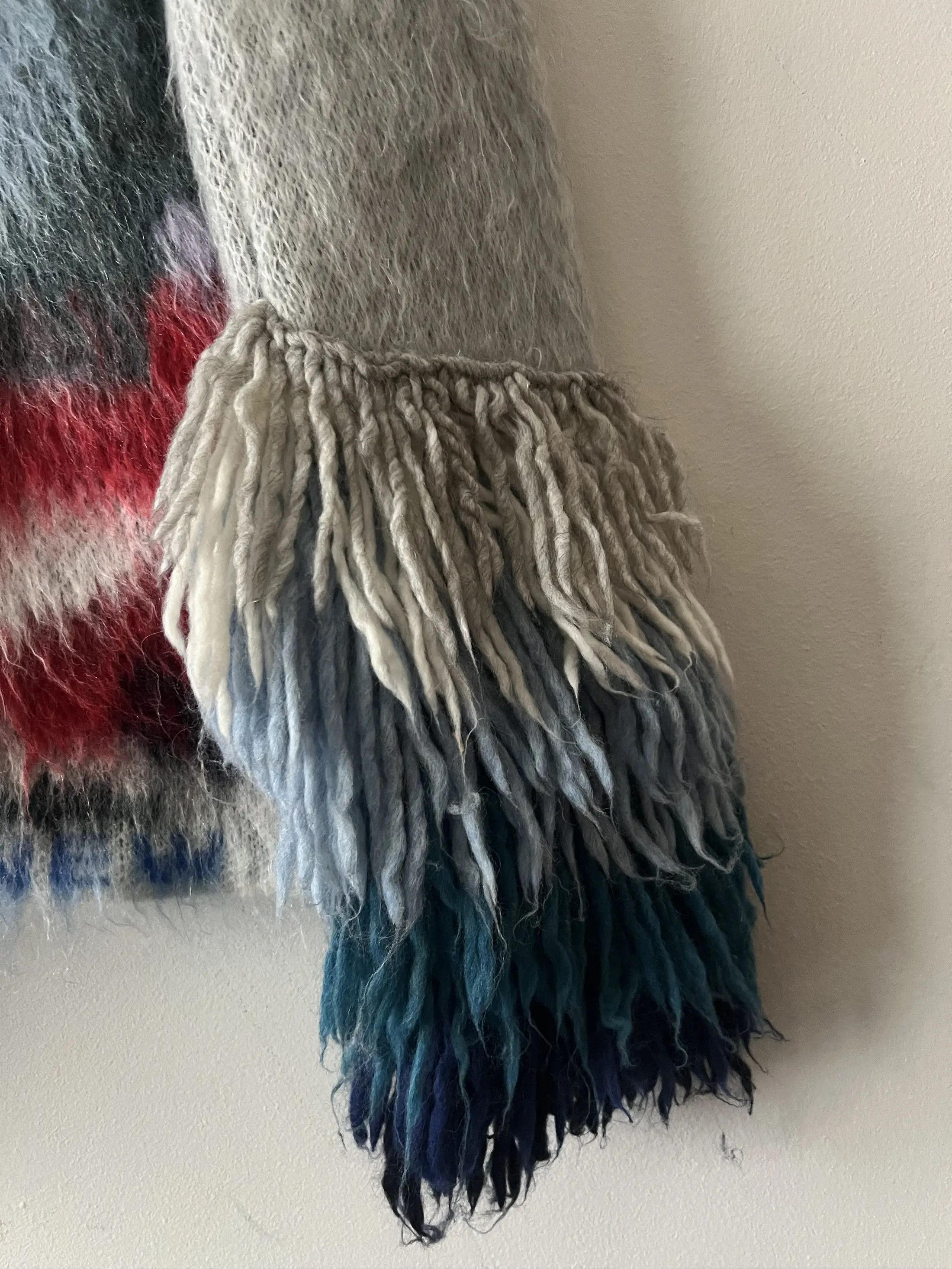 Off-White Off-white Fringe Knit Watercolor Mohair Size S / US 4 / IT 40 - 8 Thumbnail