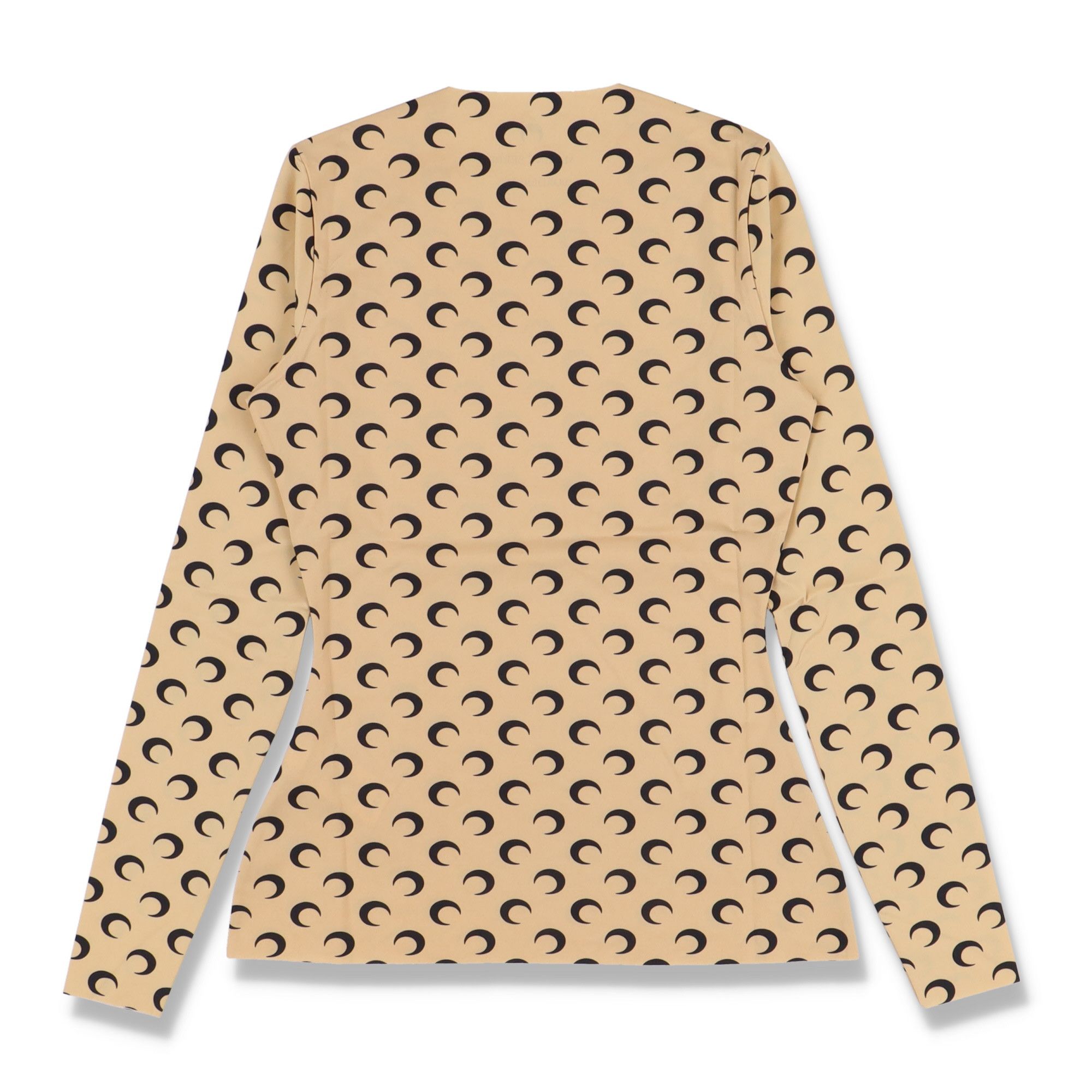 Marine Serre Tan Borderline Moon Print Second Skin Top Size L / US 10 / IT 46 - 10 Thumbnail
