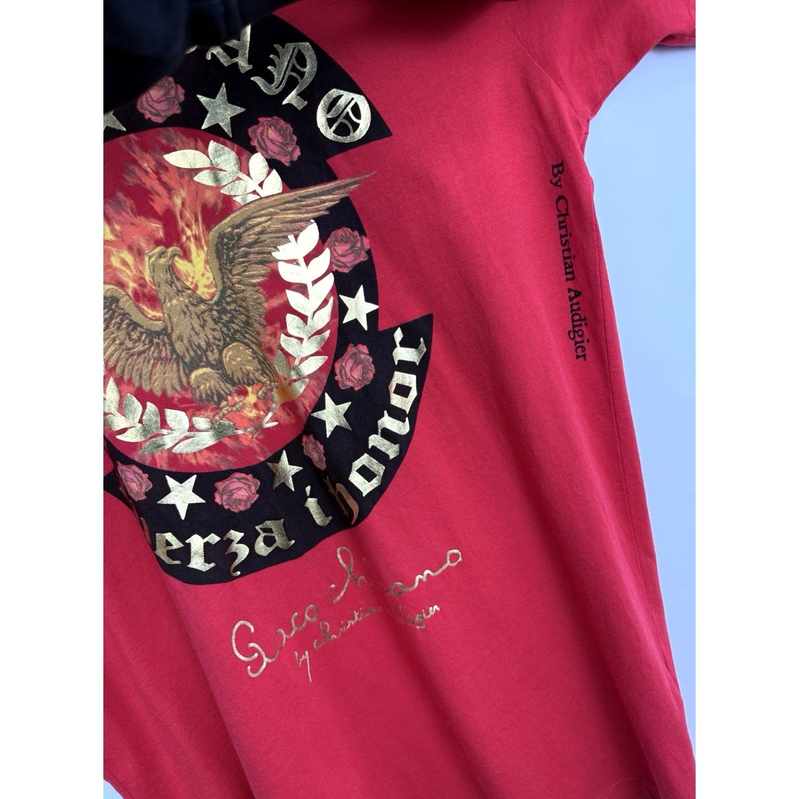 Vintage Paco Chicano T-Shirt M Men Red Y2K Christian Audigier Ed Hardy Style USA Size US M / EU 48-50 / 2 - 6 Thumbnail