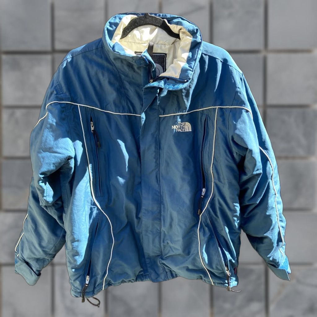 The North Face The North Face Hyvent Jacket Blue Solid Full-Zip L Pocket Womens Jacket Size L / US 10 / IT 46 - 1 Thumbnail