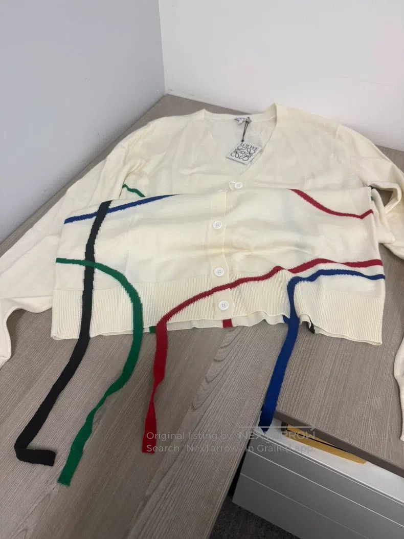 Loewe Loewe Fringe Knit Cardigan Size L / US 10 / IT 46 - 5 Thumbnail