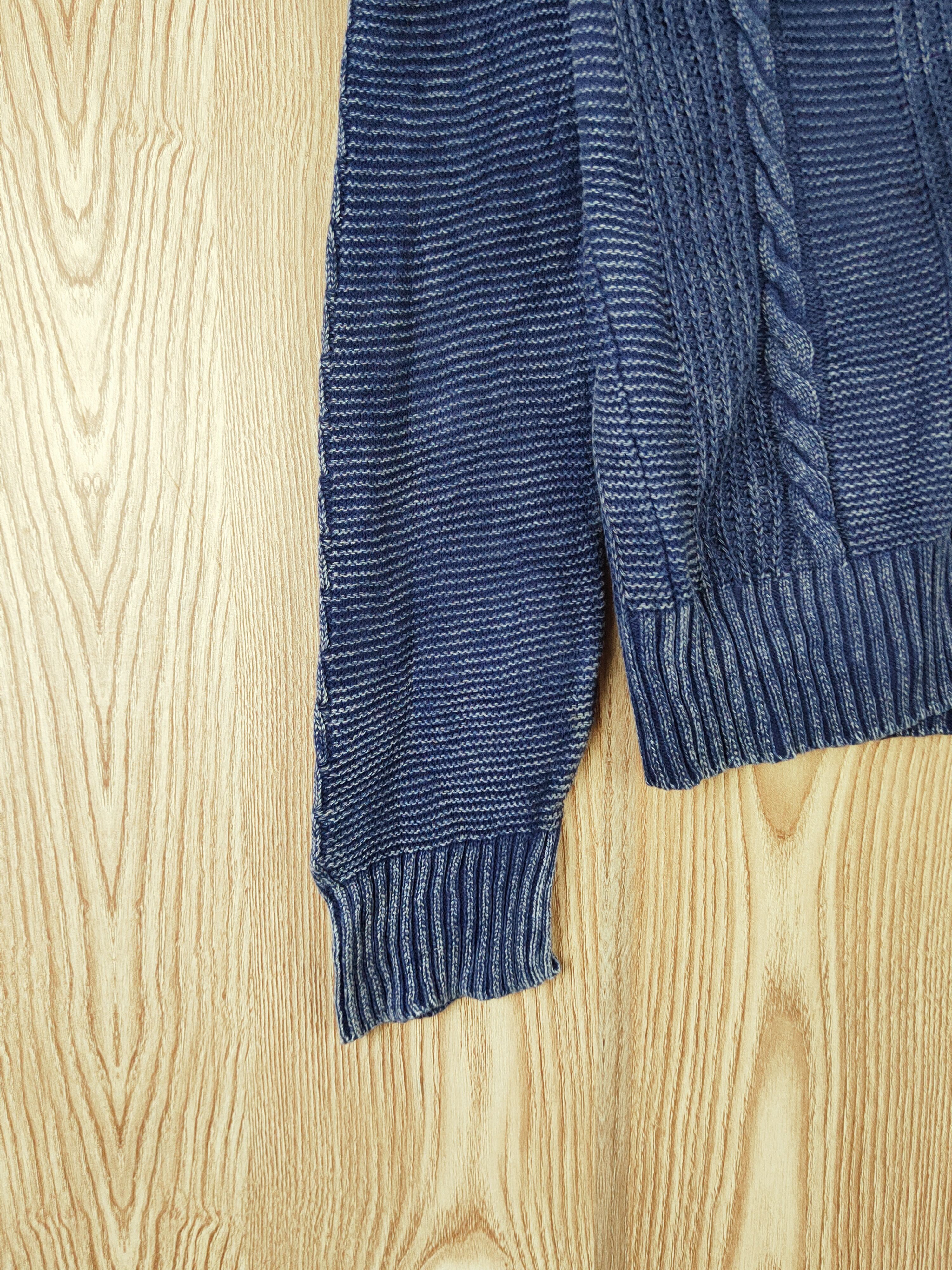Indigo Azul by Moussy Navy Faded Knitwear Cardigan #W881 Size US S / EU 44-46 / 1 - 4 Thumbnail