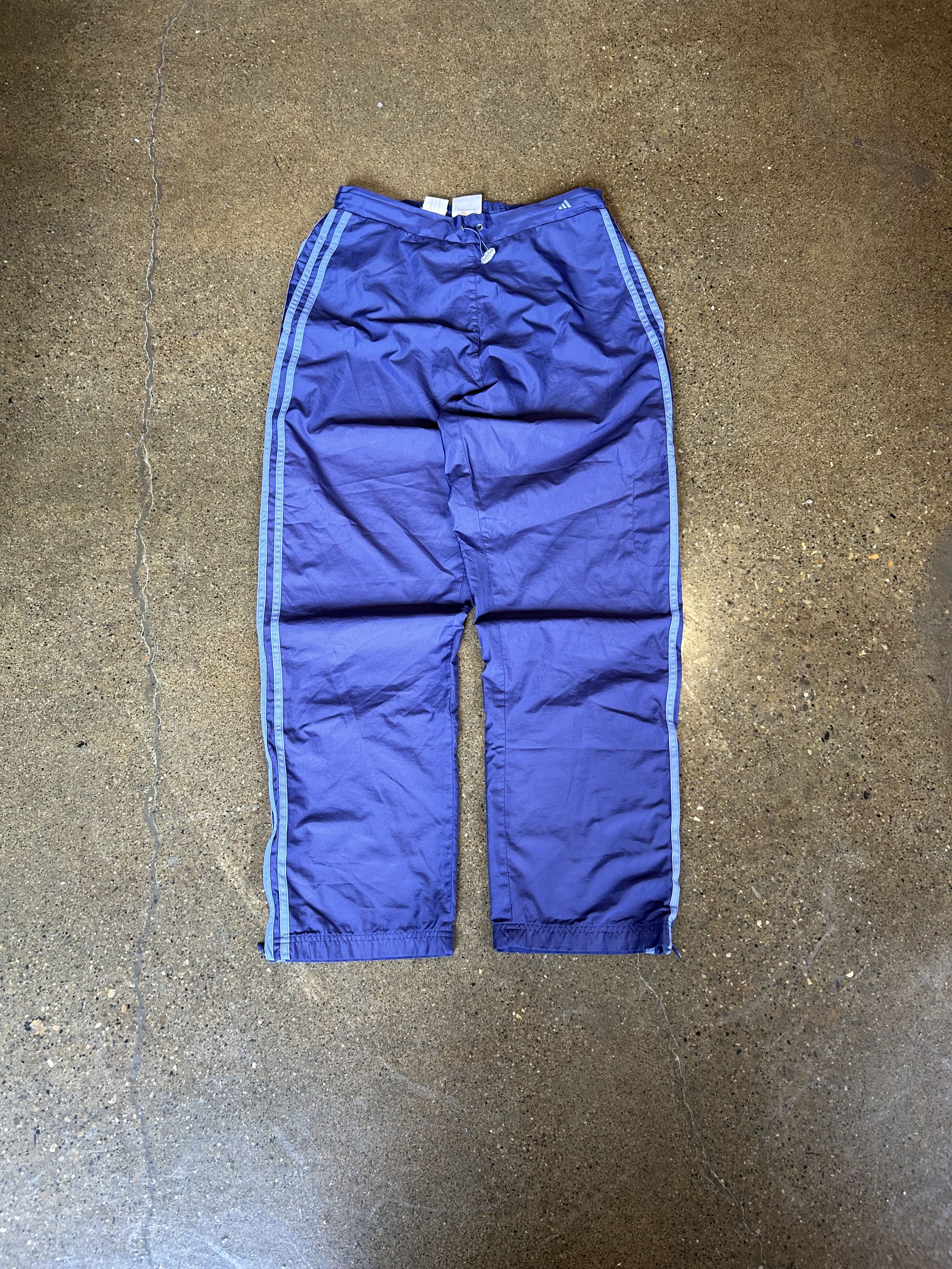Adidas × Vintage Y2K Adidas Baggy Track Pants Men’s L Purple Size US 30 / EU 46 - 1 Thumbnail