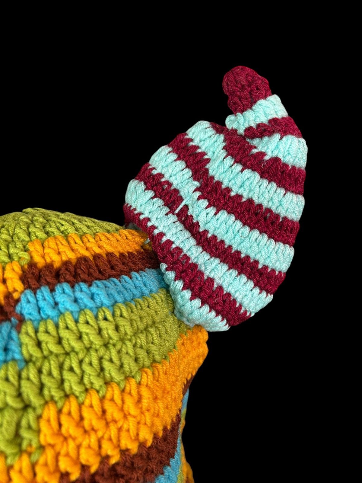 Japanese Brand × Kapital × Vintage Very Rare Crochet Knitted Handmade Balaclava Masked Size ONE SIZE - 6 Thumbnail
