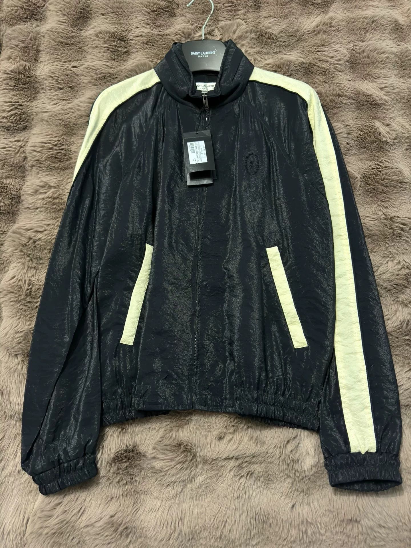 Saint Laurent Paris Saint Laurent Logo Black Jacket Size US M / EU 48-50 / 2 - 1 Thumbnail