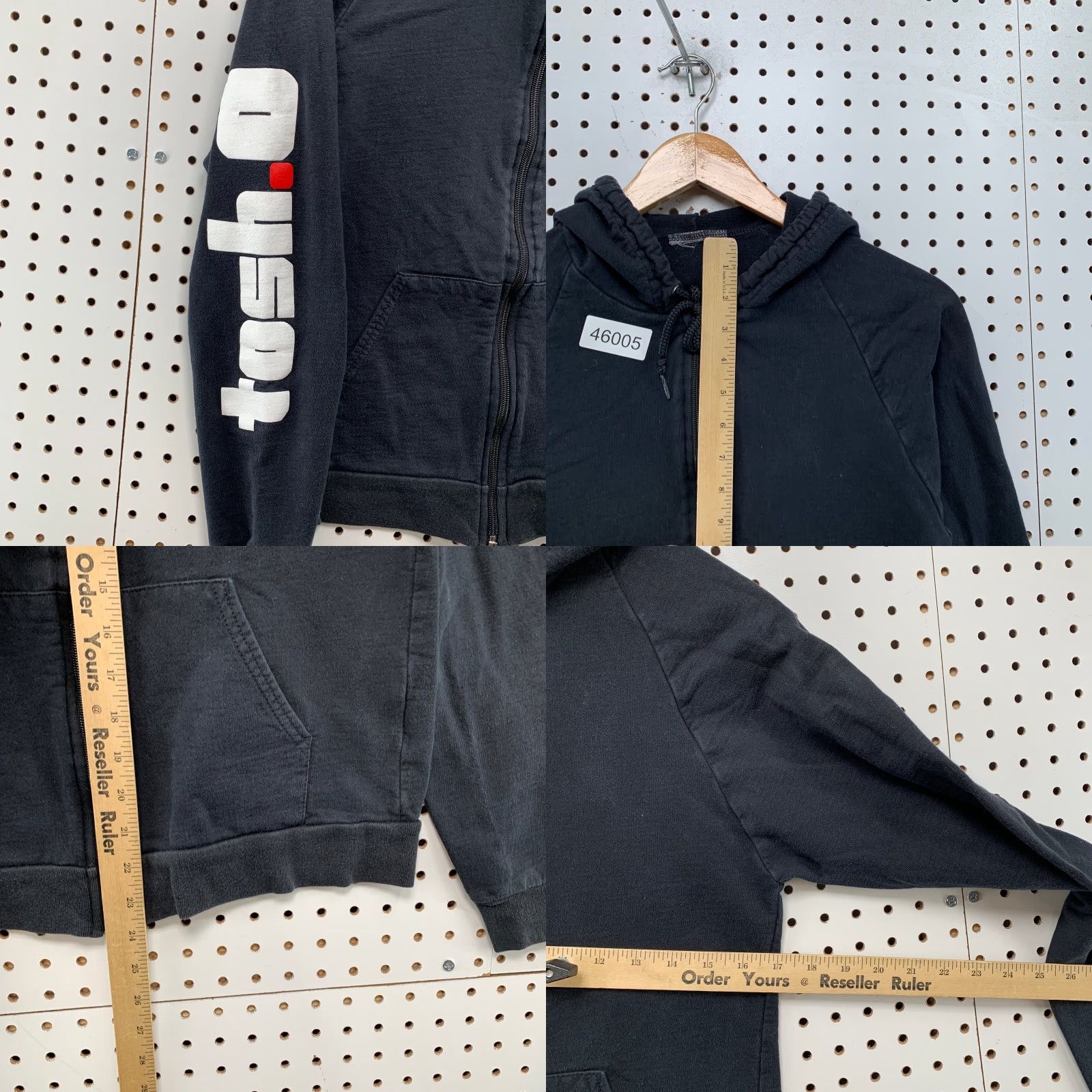 Gildan VINTAGE Tosh.O Hoodie Sweatshirt Womens Small Y2K Black Zip Hooded Gildan Logo Hoodie Sweatshirt Womens Small Black Zip Hooded Size S / US 4 / IT 40 - 8 Thumbnail