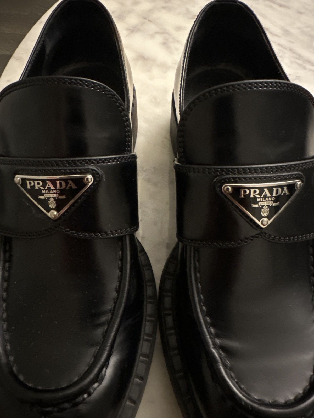 Prada Prada brushed leather loafers Size US 9.5 / IT 39.5 - 12 Thumbnail