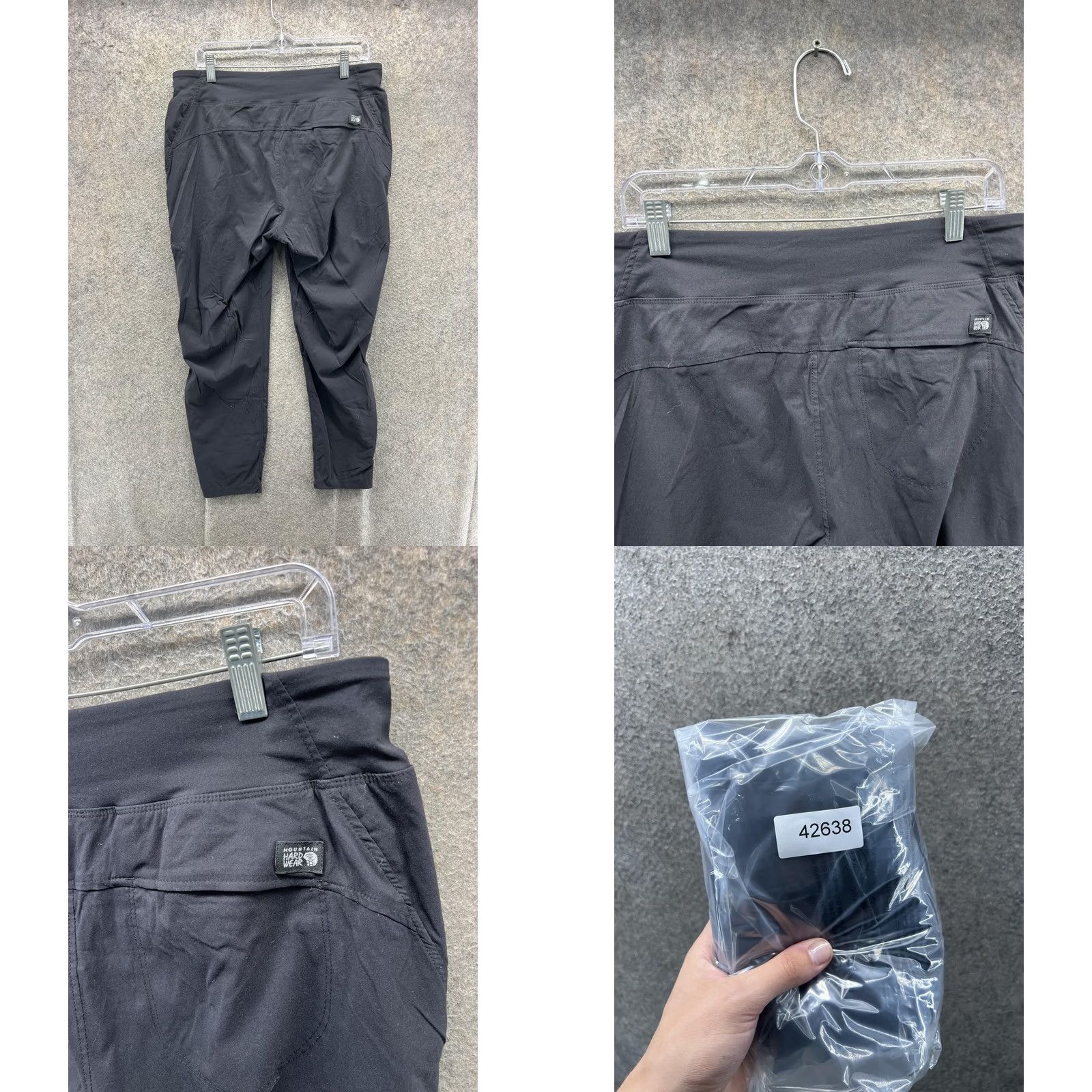 Mountain Hardwear Mountain Hardwear Pants Womens L Black Ankle Hiking Zip Pocket Stretch Size 36" / US 14 / IT 50 - 8 Thumbnail