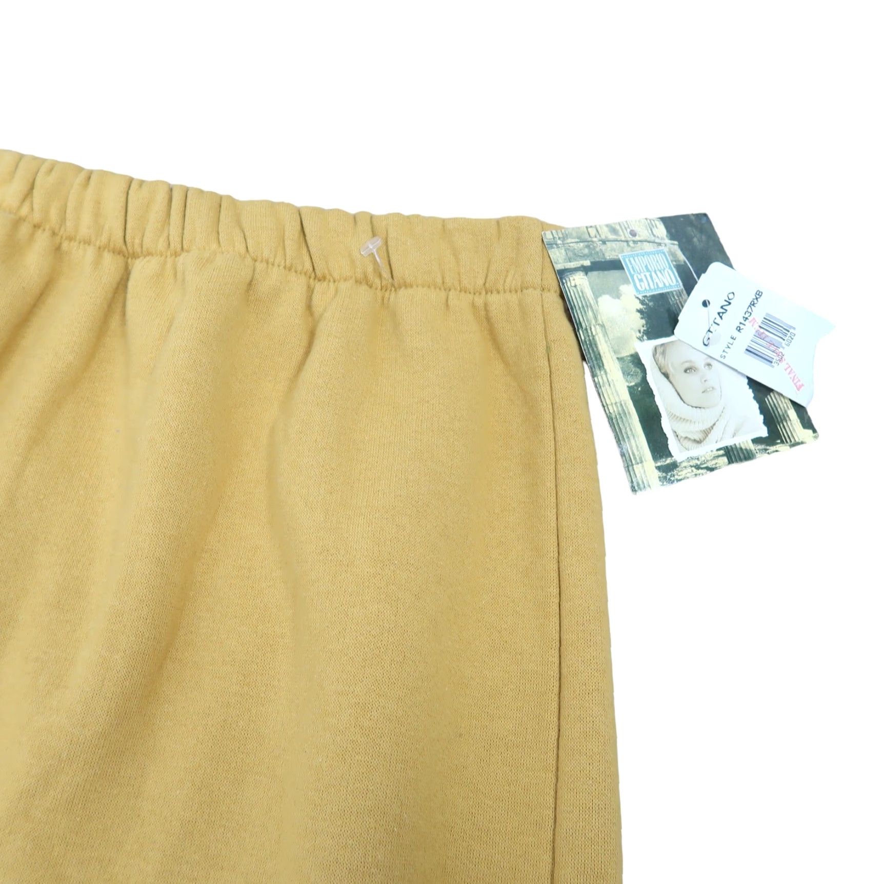 Vintage VINTAGE Emporio Gitano Mini Sweat Skirt Yellow M Women Skirt 80s 90s Size 32" / US 10 / IT 46 - 2 Thumbnail