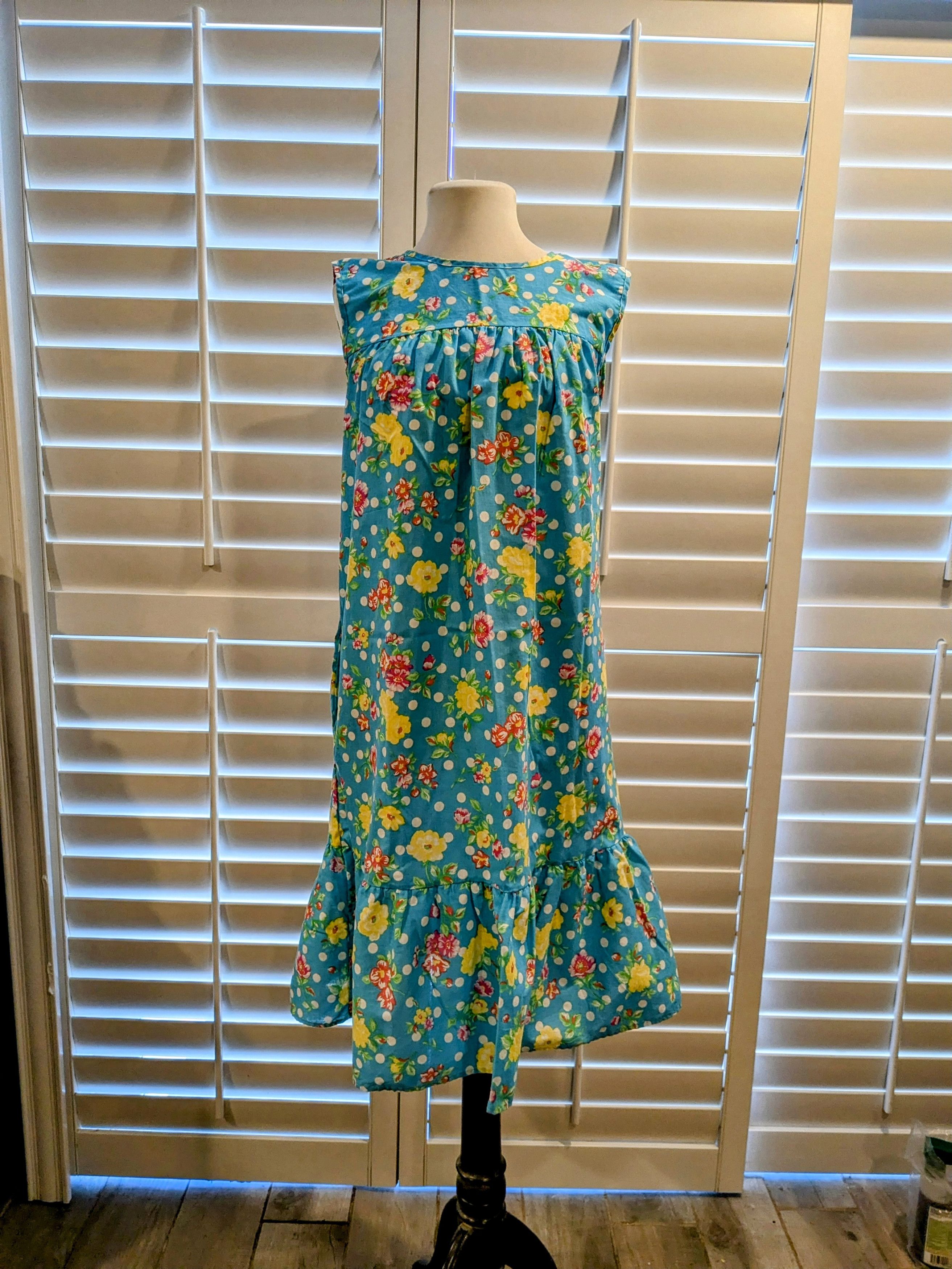 Designer Anthony Richards Sundress Floral Sleeveless Ruffle Pastel Size S / US 4 / IT 40 - 5 Thumbnail