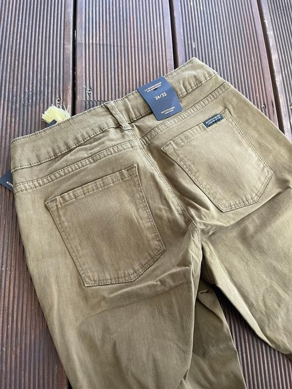 Maison Scotch × Scotch & Soda Maison Scotch Khaki Teen Slim Fit Pants XXS Size 24" / US 00 / IT 34 - 5 Thumbnail