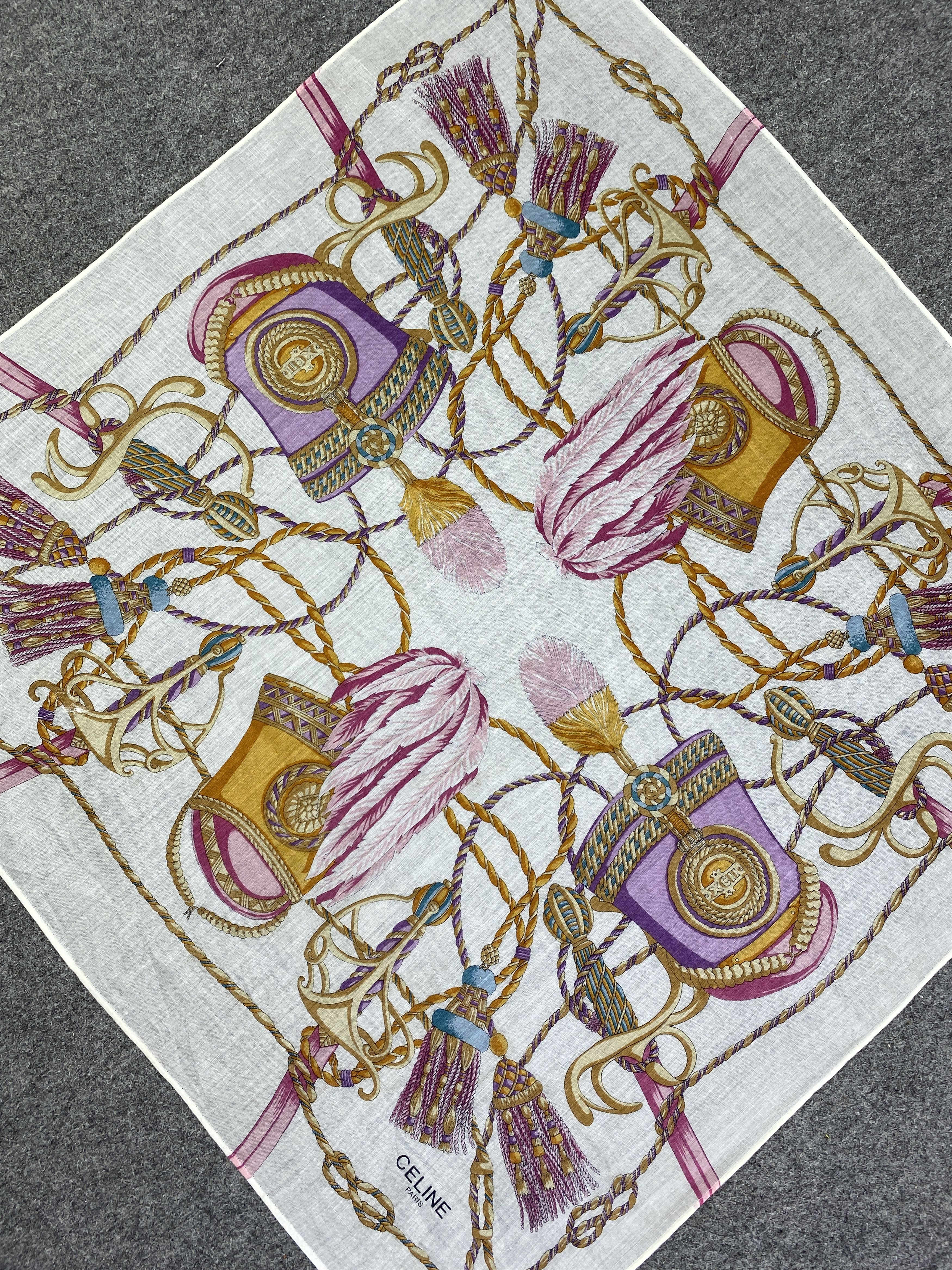 Celine Vintage Celine Handkerchief / Neckerchief HKC1096 Size ONE SIZE - 8 Thumbnail