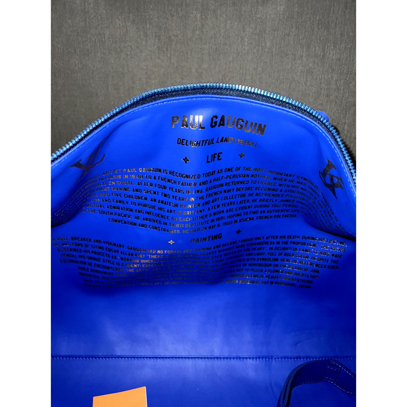 Louis Vuitton Louis Vuitton Keepall Bandouliere Gauguin Blue Travel Bag Size ONE SIZE - 8 Thumbnail