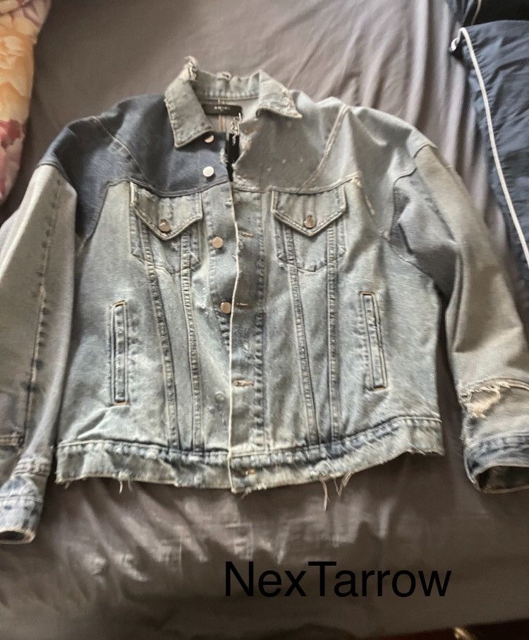 Amiri Amiri denim distressed jacket 2412-Nextarrow Size US M / EU 48-50 / 2 - 1 Thumbnail