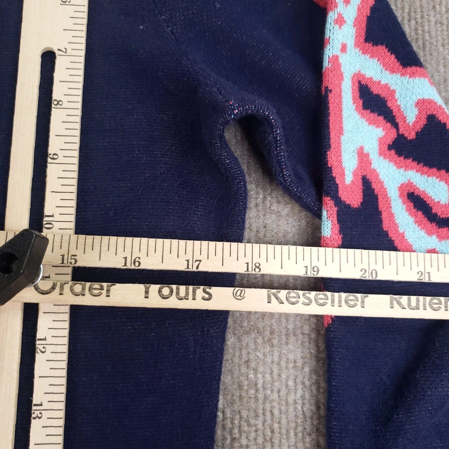 Lilly Pulitzer Lilly Pulitzer Sweater Dress Womens Medium Blue 3/4 Sleeve Pullover Classic Designer Size S / US 4 / IT 40 - 3 Thumbnail